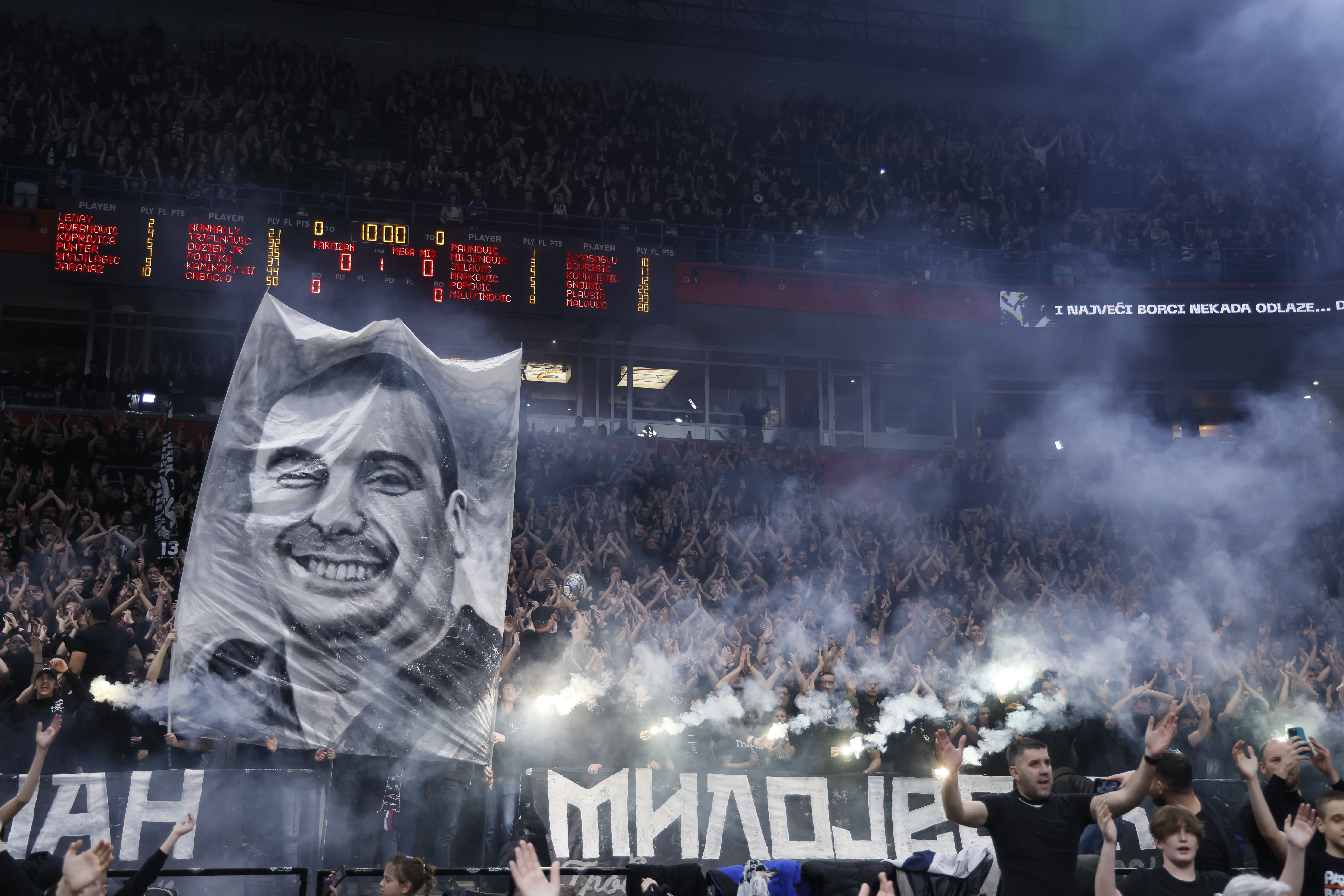 DVORANA UOCI UTAKMICE PARTIZAN - MEGA
