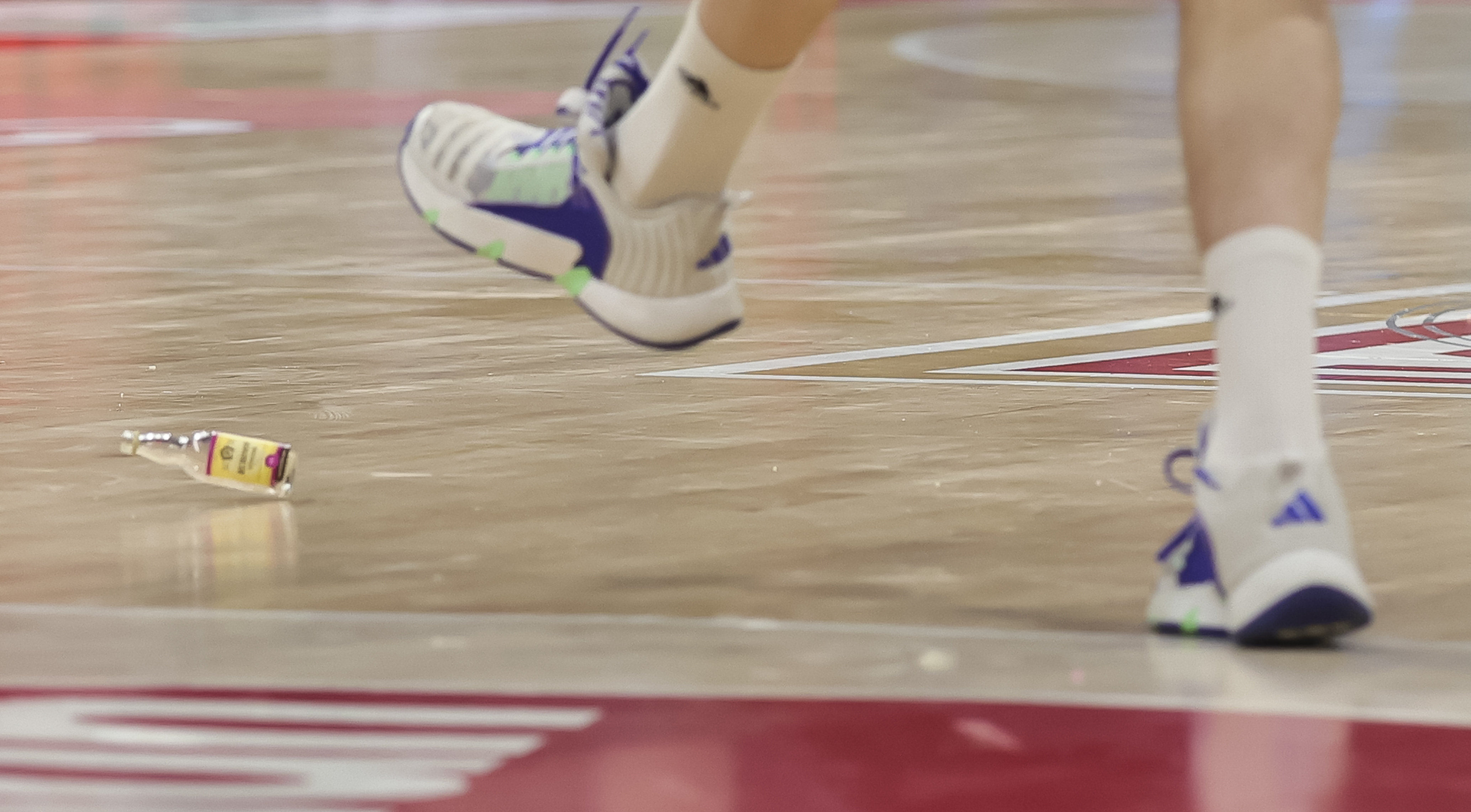 during the Aba League Season 2022-2023 match between Crvena Zvezda and Partizan at Aleksandar Nikolic hall on January 28, 2024 in Belgrade, Serbia. (Photo by Srdjan Stevanovic/Starsport.rs ©)