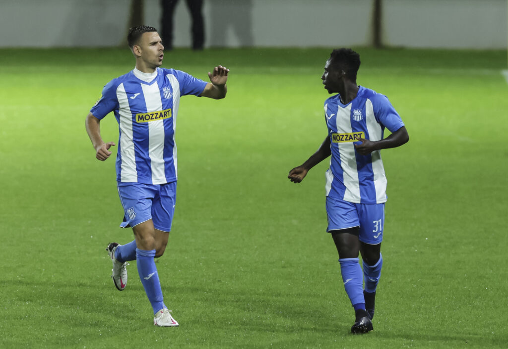 during the Mozzart Super Liga 2024/2025 match between OFK Beograd and Partizan at stadium pod Kraljevicom on September 15, 2024 in Zajecar, Serbia. (Photo by Srdjan Stevanovic/Starsport.rs ©)