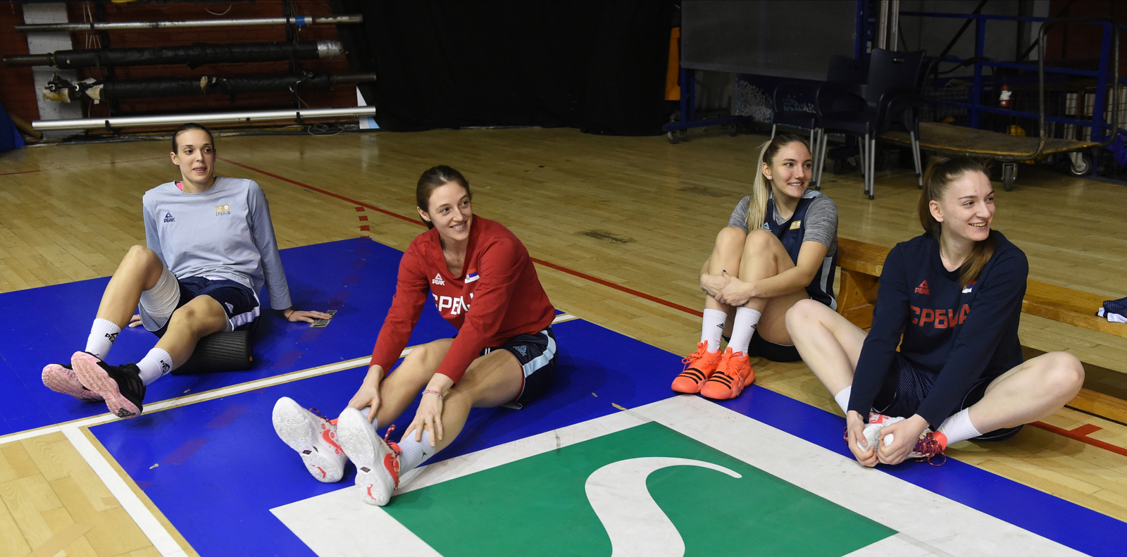 Okupljanje kosarkasica Srbije, pred kvalifikacioni turnir u Brazilu, u hali Ranko Zeravica. KRISTINA TOPUZOVIC, IVANA KATANIC, NEVENA ROSIC, NADIJA SMAILBEGOVIC
Beograd, 02.02.2024.
foto: Nebojsa Parausic
Kosarka, Srbija, Zene