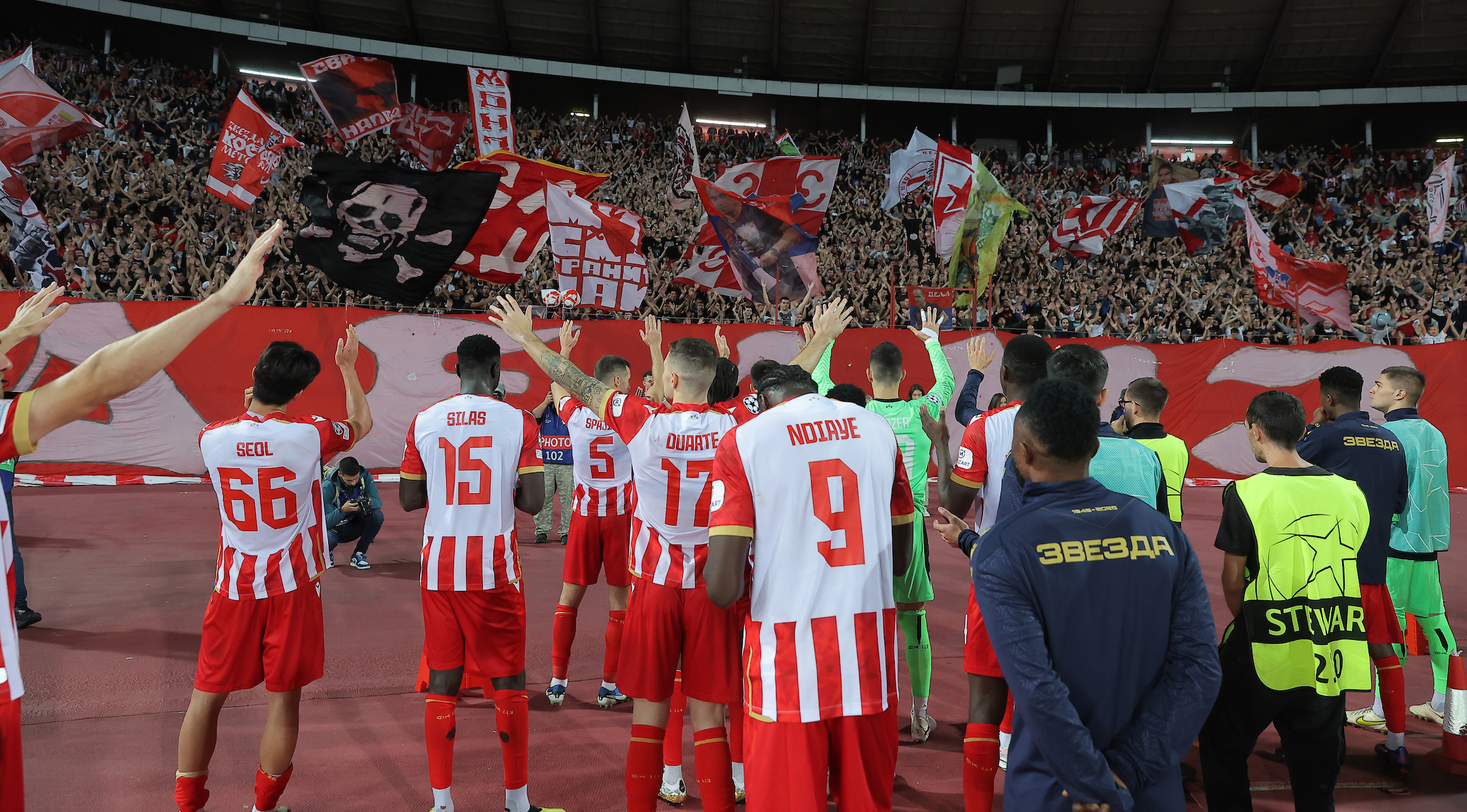 Crvena Zvezda vs Benfica, UEFA Champions League, 19. September 2024.  19.9.2024. (credit image &amp; photo: Pedja Milosavljevic / STARSPORT)