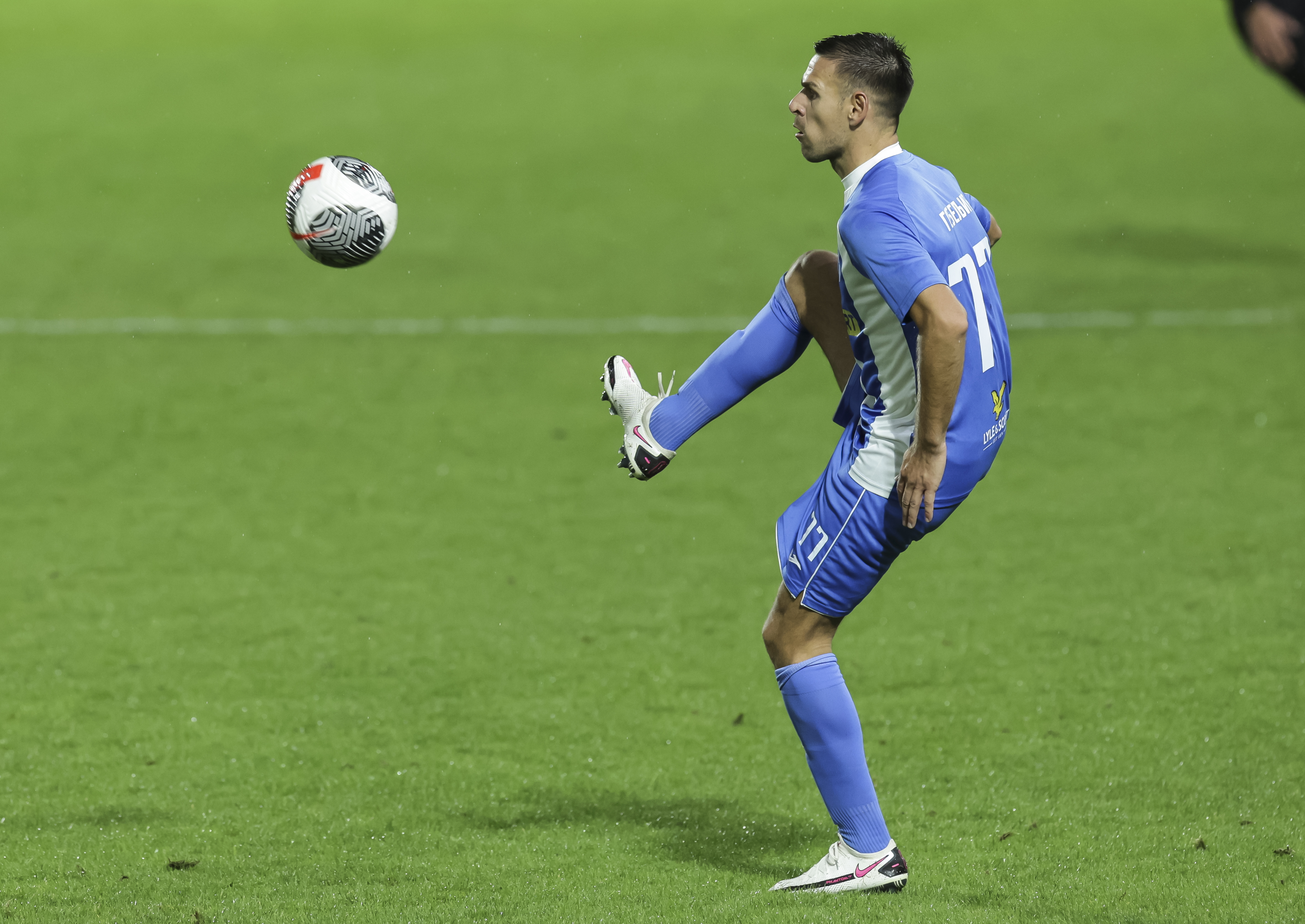 Marko Gobeljic during the Mozzart Super Liga 2024/2025 match between OFK Beograd and Partizan at stadium pod Kraljevicom on September 15, 2024 in Zajecar, Serbia. (Photo by Srdjan Stevanovic/Starsport.rs ©)