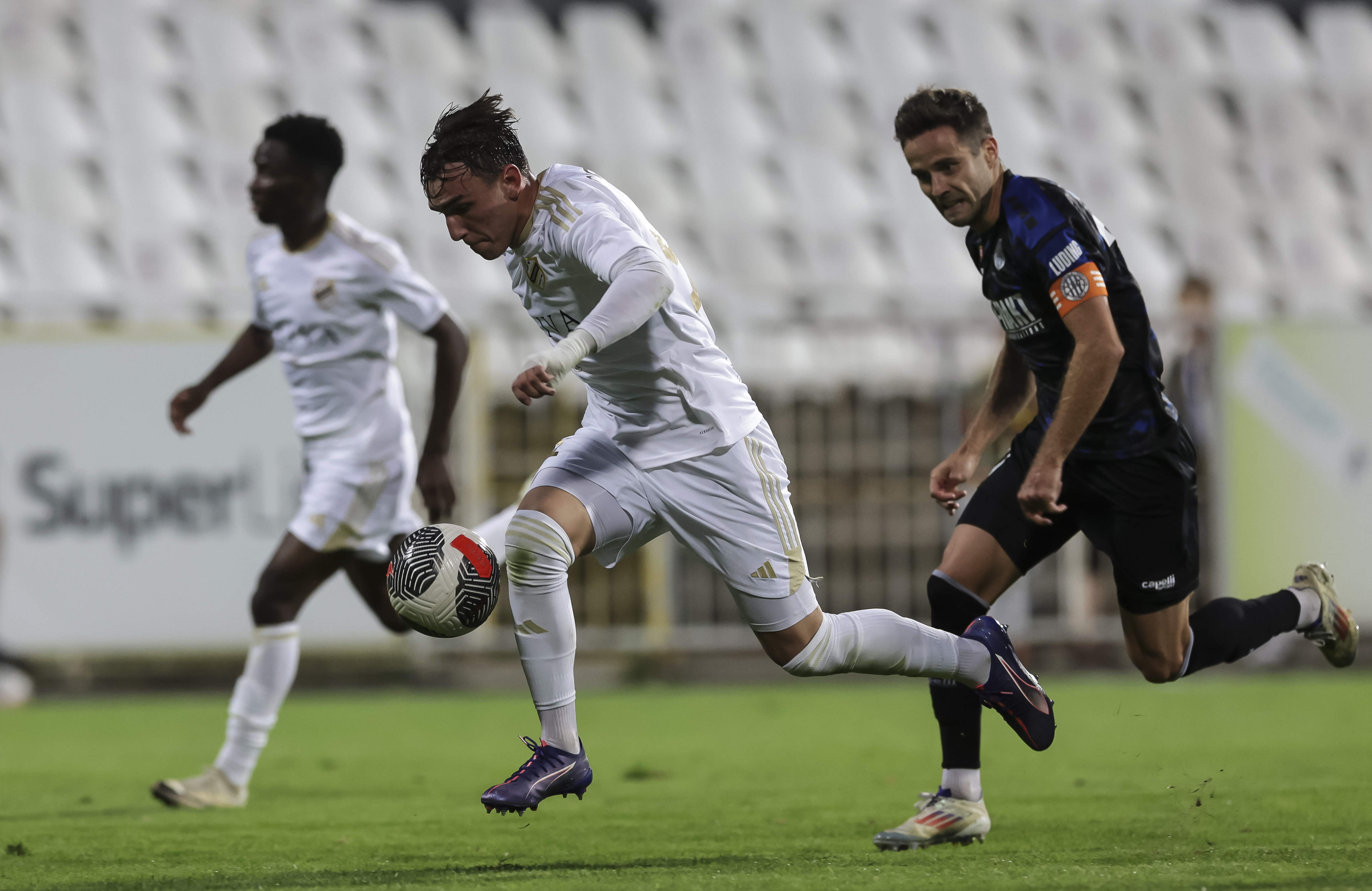 during the Mozzart Super Liga Season 2024/2025 match between Cukaricki and TSC Backa Topola at stadium FK Cukaricki on September 28, 2024 in Belgrade, Serbia. (Photo by Srdjan Stevanovic/Starsport.rs ©)