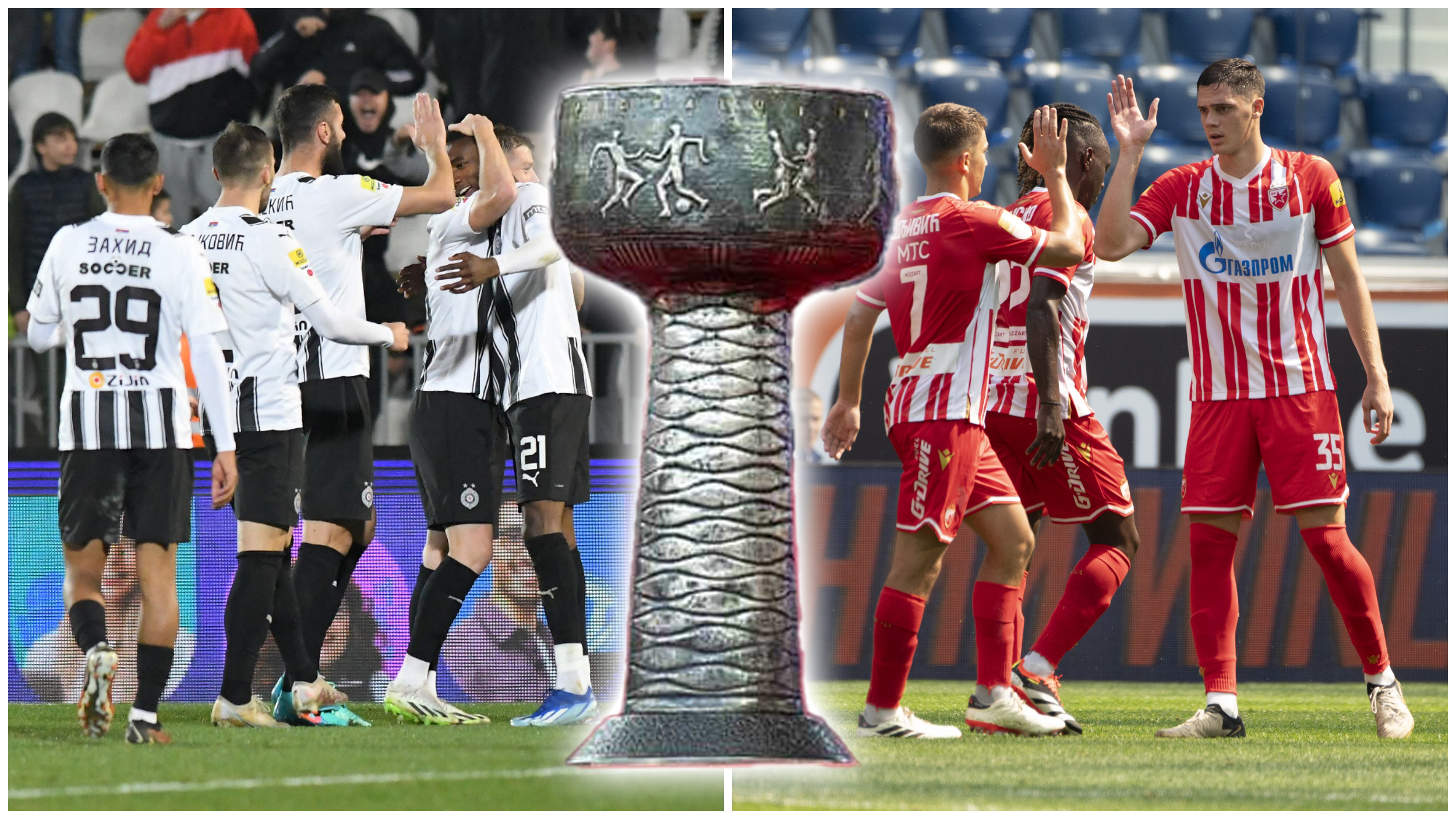 Crvena zvezda Partizan trofej super lige srbije kombo