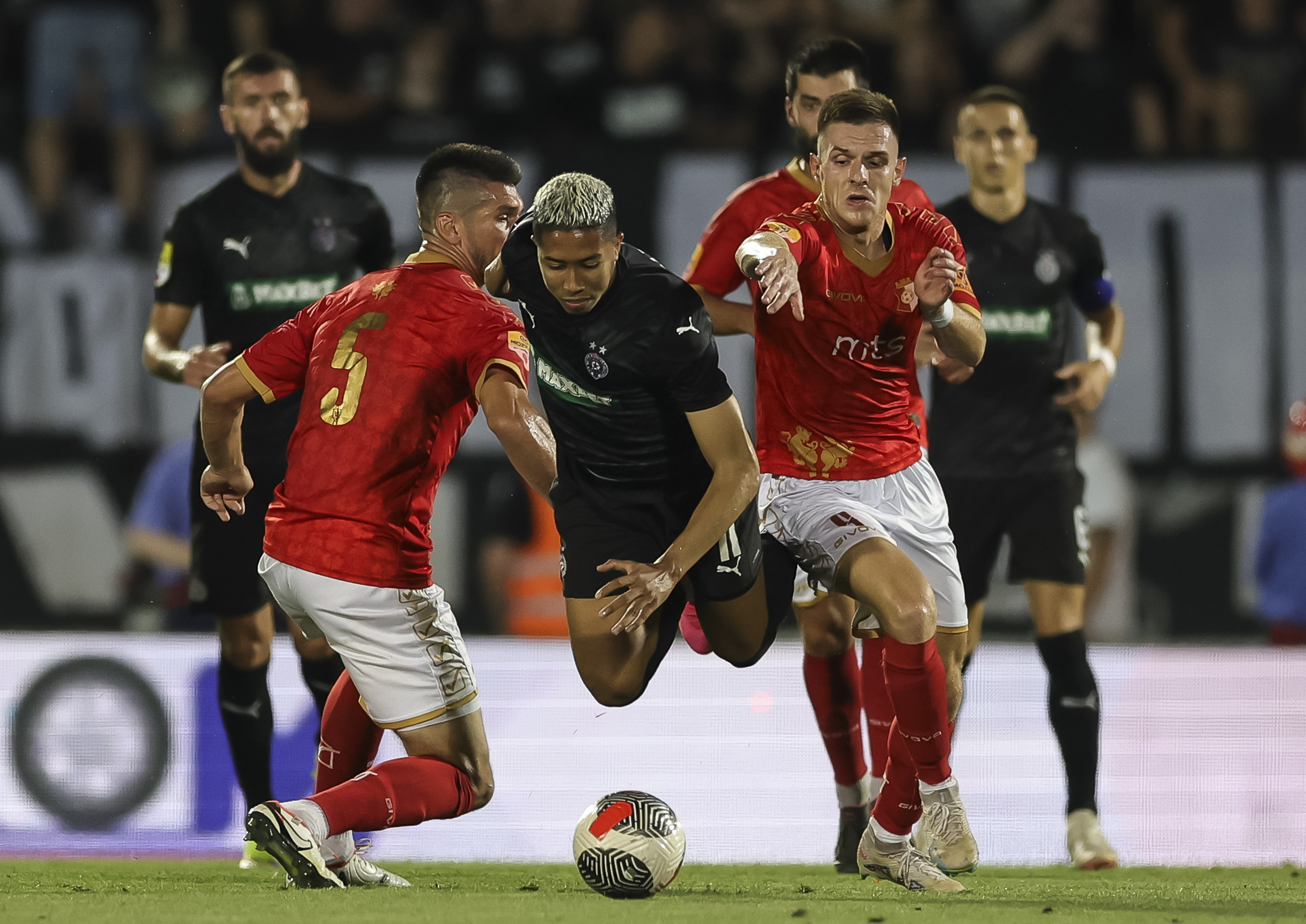 during the Mozzart Super Liga 2024/2025 match between Partizan and Napredak Krusevac at stadium FK Partizan (JNA) on July 19, 2024 in Belgrade, Serbia. (Photo by Srdjan Stevanovic/Starsport.rs ©)