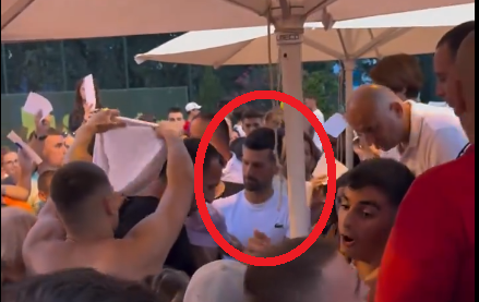 Novak Đoković i navijači u Budvi