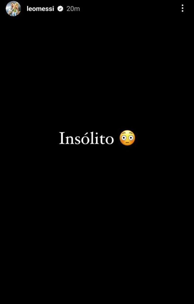 Foto: Screenshot Instagram Lionel Messi