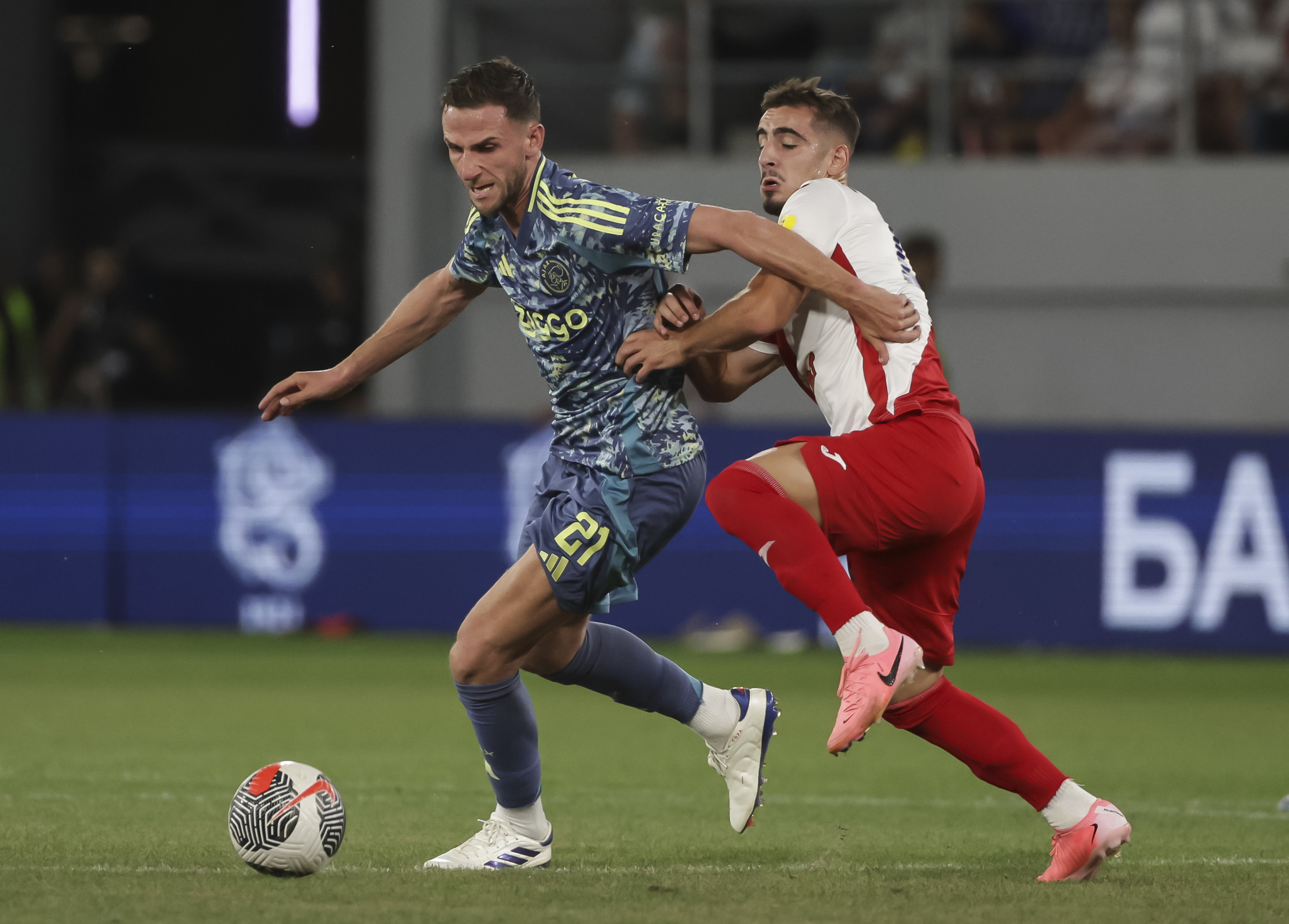 during the UEFA Europa League Second Qualifying Round 2nd leg match between FK Vojvodina and FC Ajax at TSC Arena on August  01, 2024 in Backa Topola, Serbia. (Photo by Srdjan Stevanovic/Starsport.rs)