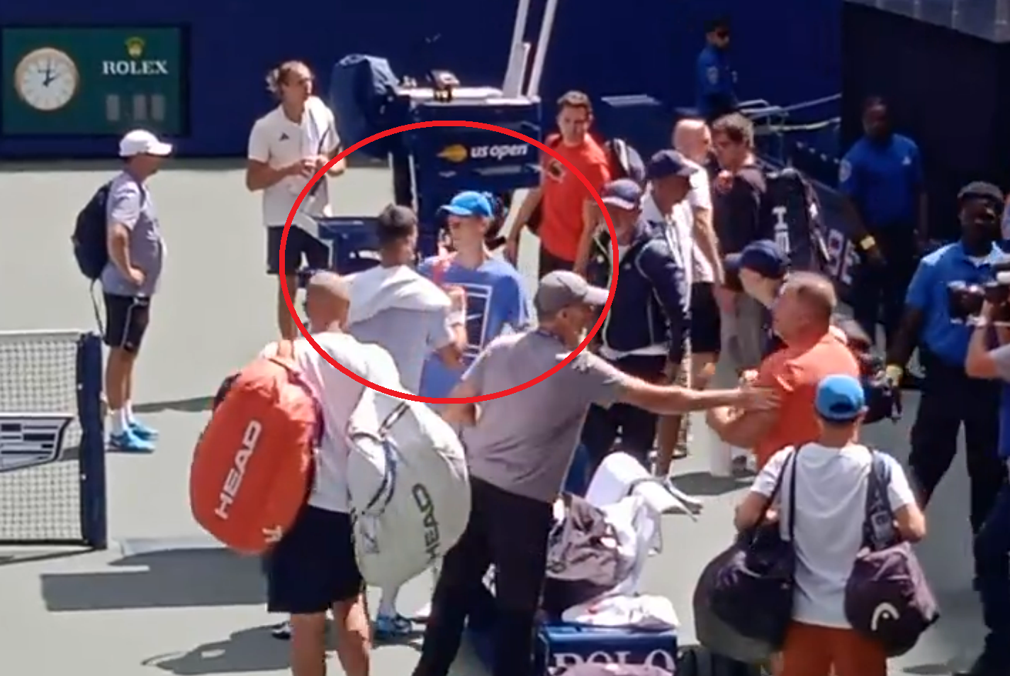 Novak Đoković i Janik Siner rr