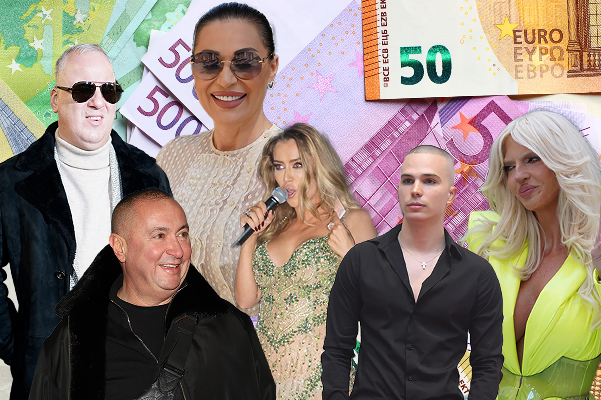 Ceca, Karleuša, Vojaž, Saša Matić, Đani i Tea Tairović - tema zarada