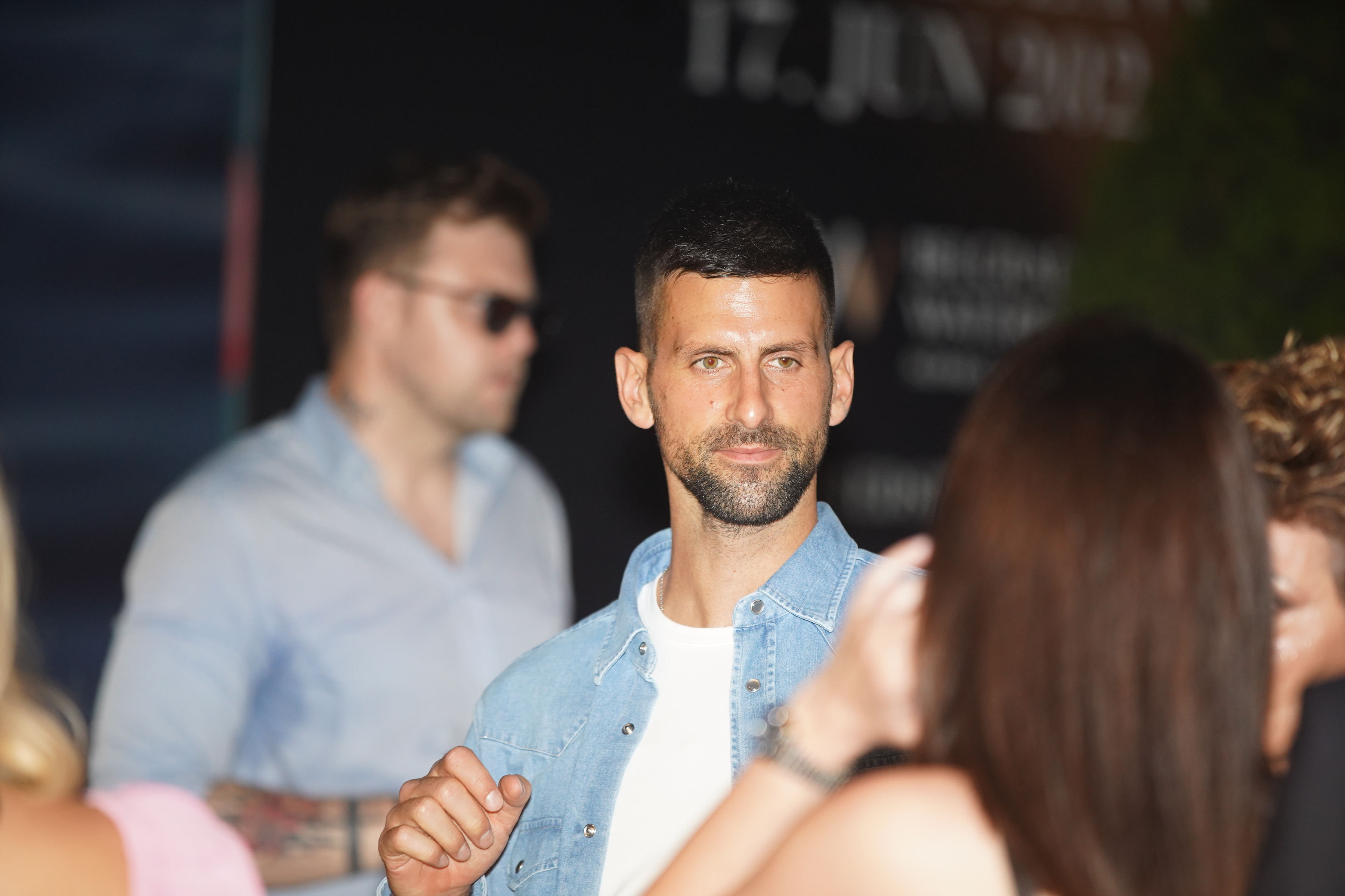 Novak Djokovic and Jelena Djokovic came to listen to Nick Cave, who performed on the second night of the Belgrade River Fest on the plateau near Geozavod.