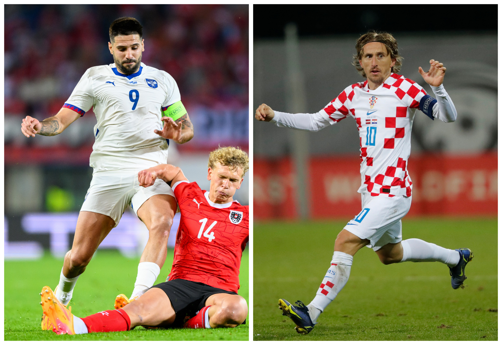 Aleksandar Mitrović i Luka Modrić na Evropskom prvenstvu