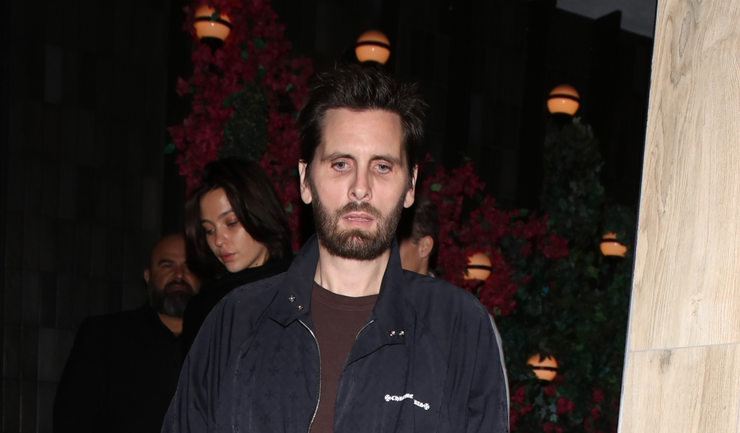 *EXCLUSIVE* A Frail Scott Disick Steps Out for Dinner with Pal Jordan Barrett at Catch Steak!