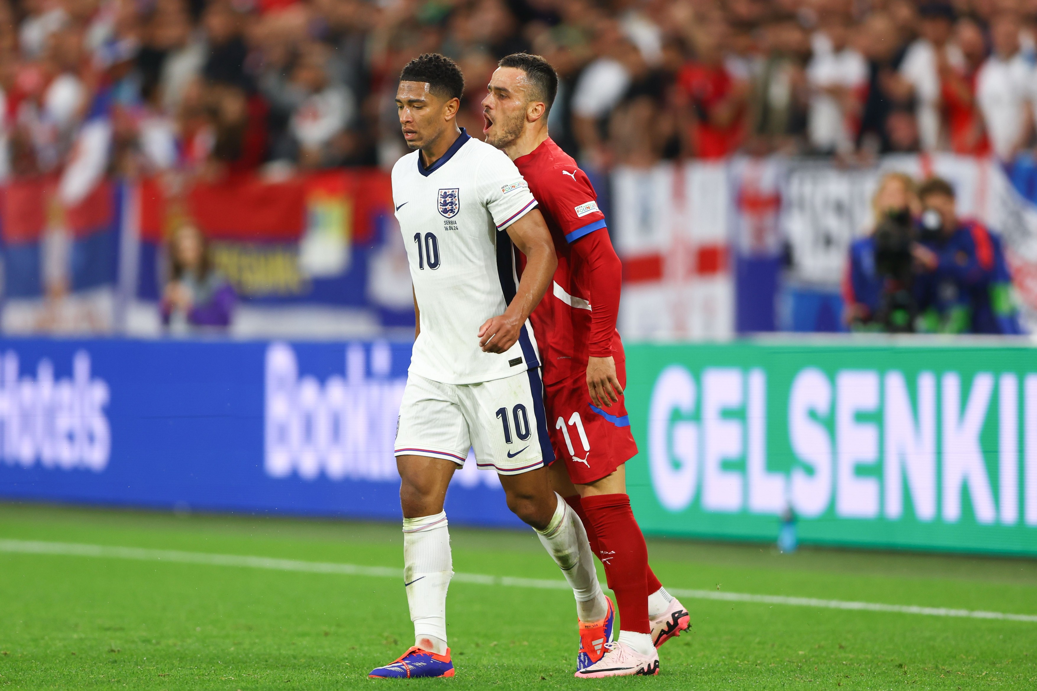 Serbia v England, UEFA European Championship 2024, Group C, Football, Arena Aufschalke, Gelsenkirchen, Germany, 16 Jun 2024