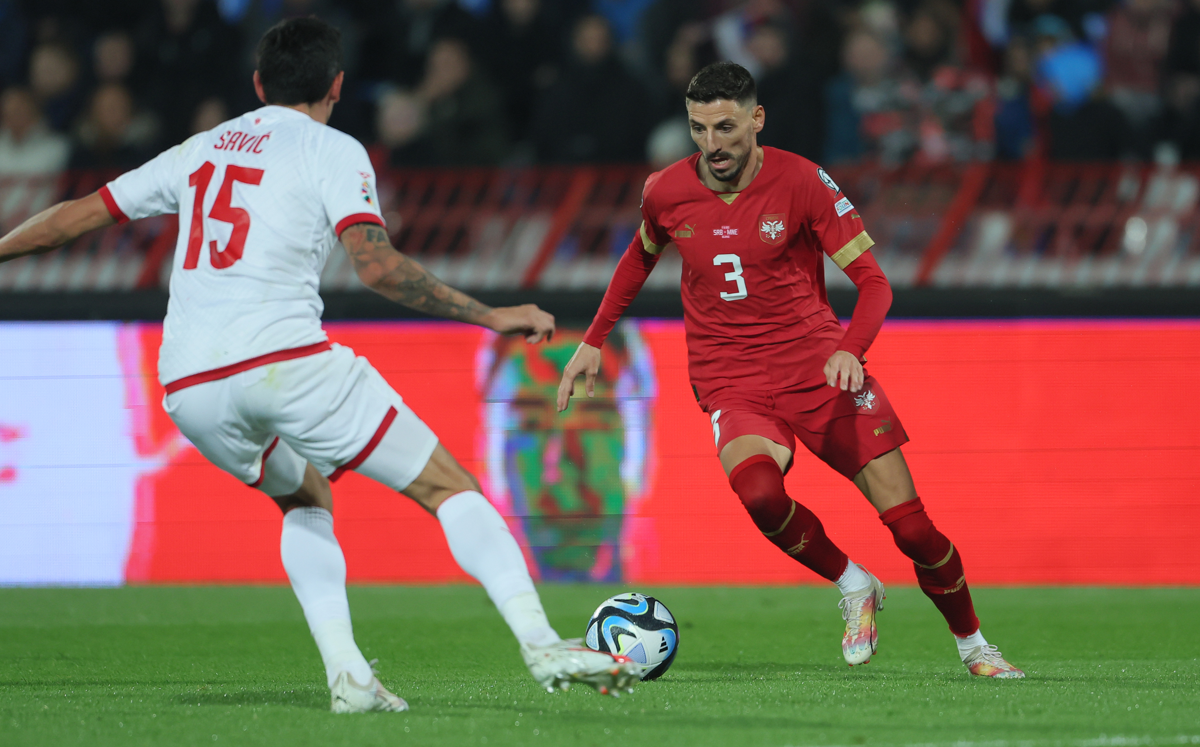 Serbia v Montenegro, Group G, UEFA EURO 2024 qualifications football match