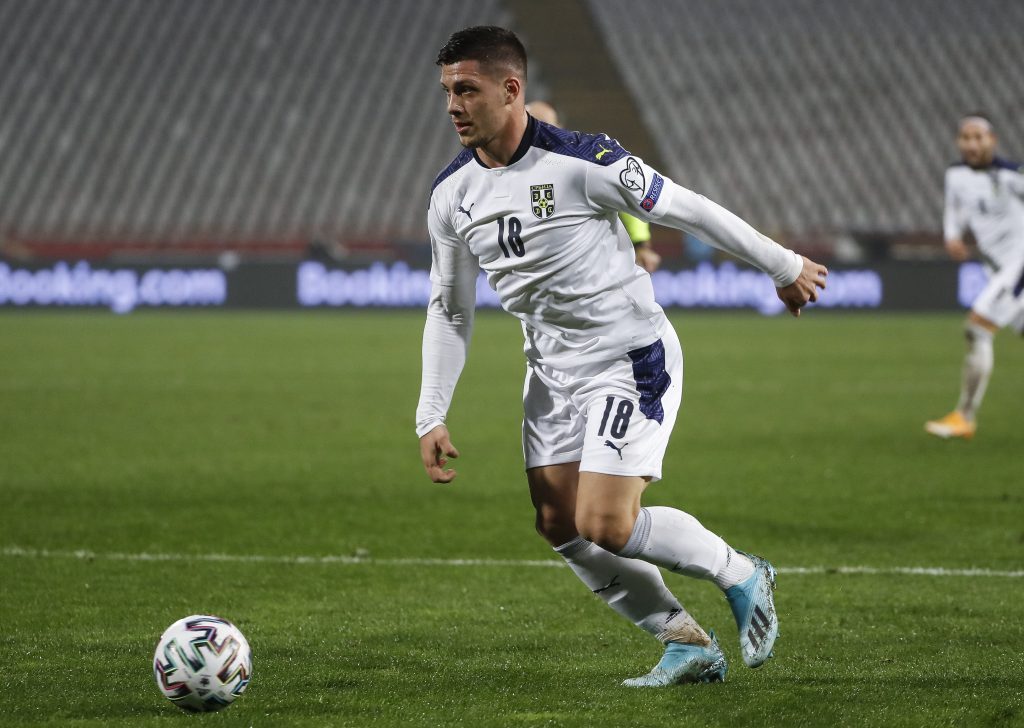 Fudbal Soccer UEFA EURO 2020 Qualifiers- Playoff-Srbija v Scotland
Luka Jovic
Beograd, 12.11.2020.
foto: Srdjan Stevanovic/Starsportphoto ©