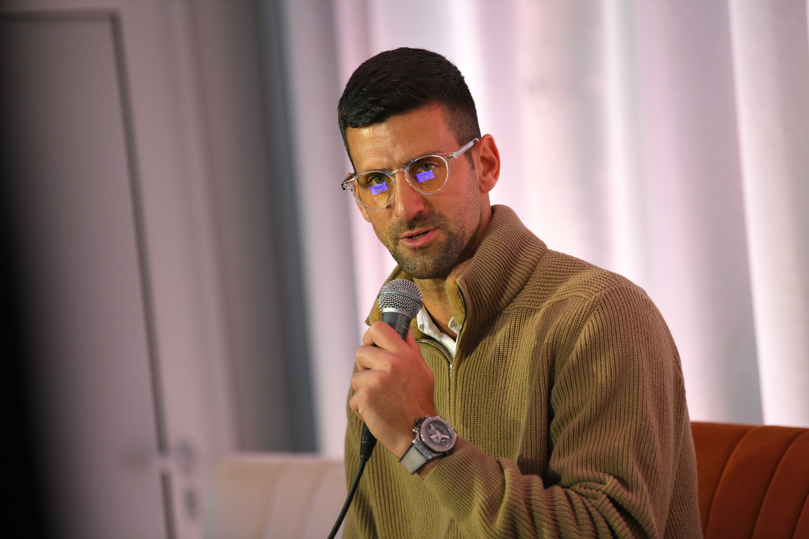 Beograd 28.03.2024. Novak Đoković, Novak Djoković, izjava, intervju Foto: Amir Hamzagić/Nova.rs