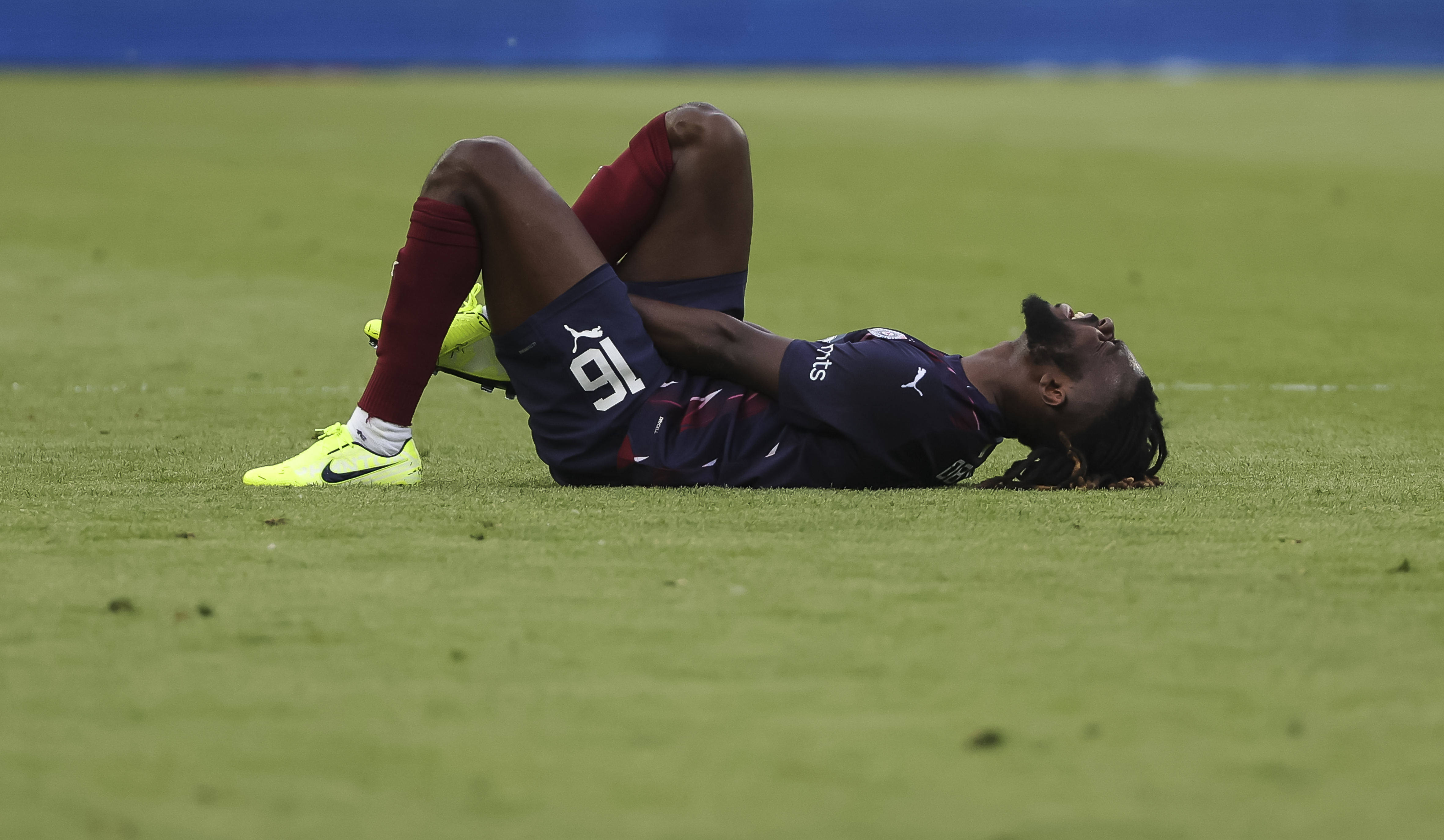 during the derby derbi veciti Mozzart Super Liga Season 2023/2024 match between Crvena Zvezda and Partizan at stadium Rajko Mitic (Marakana) on April 20, 2024 in Belgrade, Serbia. (Photo by Srdjan Stevanovic/Starsport.rs ©)