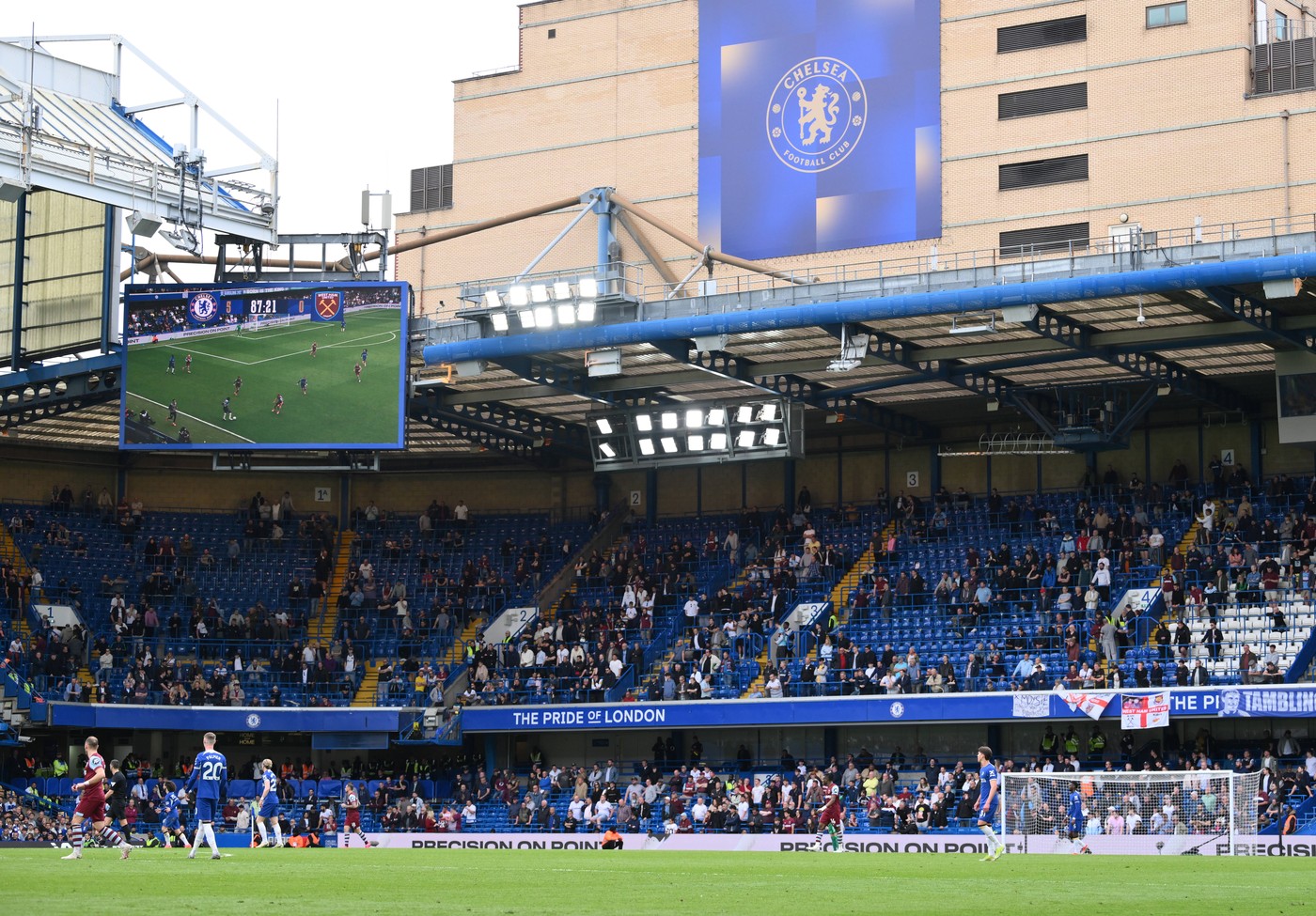 Football - 2023 / 2024 Premier League - Chelsea vs West Ham United - Stamford Bridge - Sunday 5th May 2024. The away end