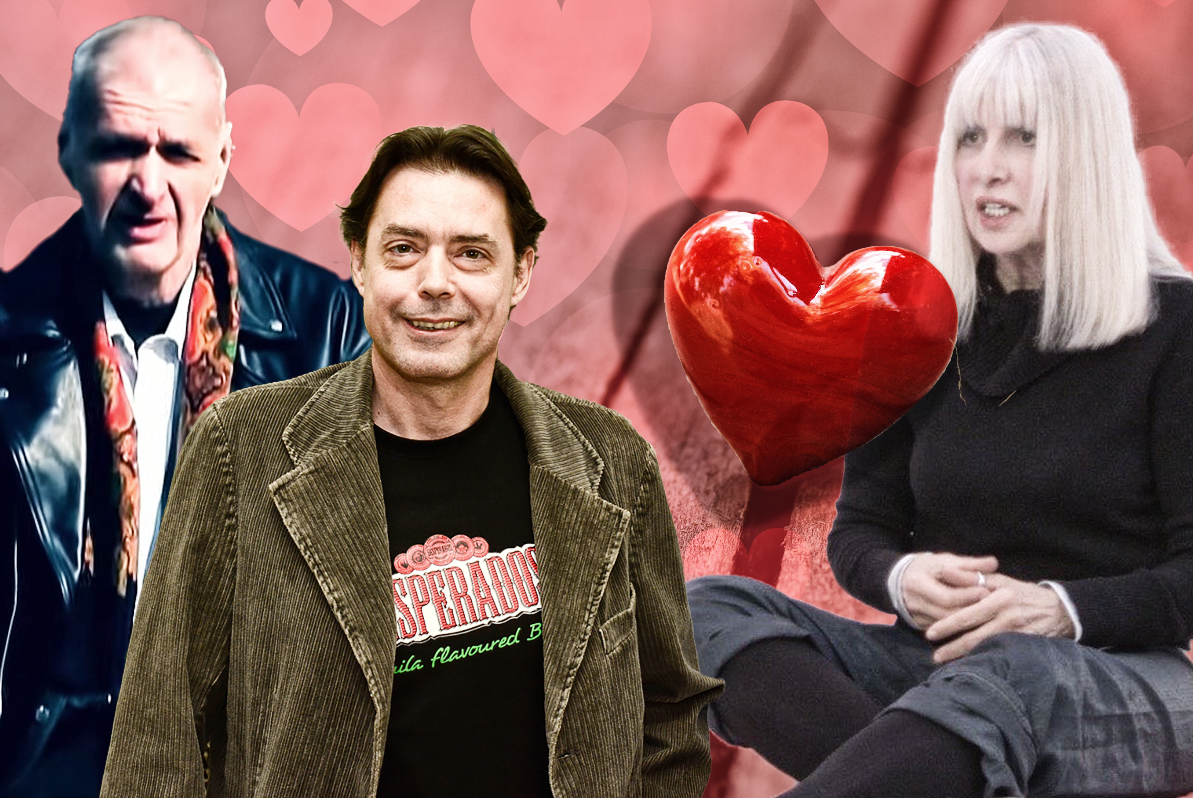 Valentines Day background with hearts. tinska jelena i goran pervić i igor milošević