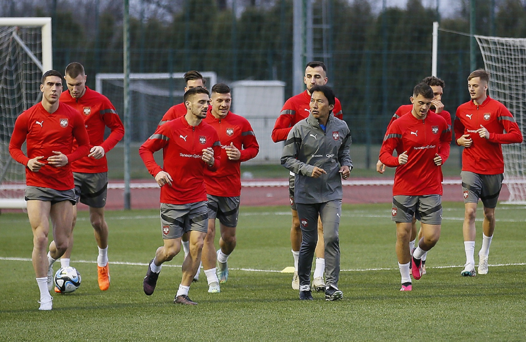 Dušan Tadić Lazar Samardžić
trening reprezentacija Srbija
