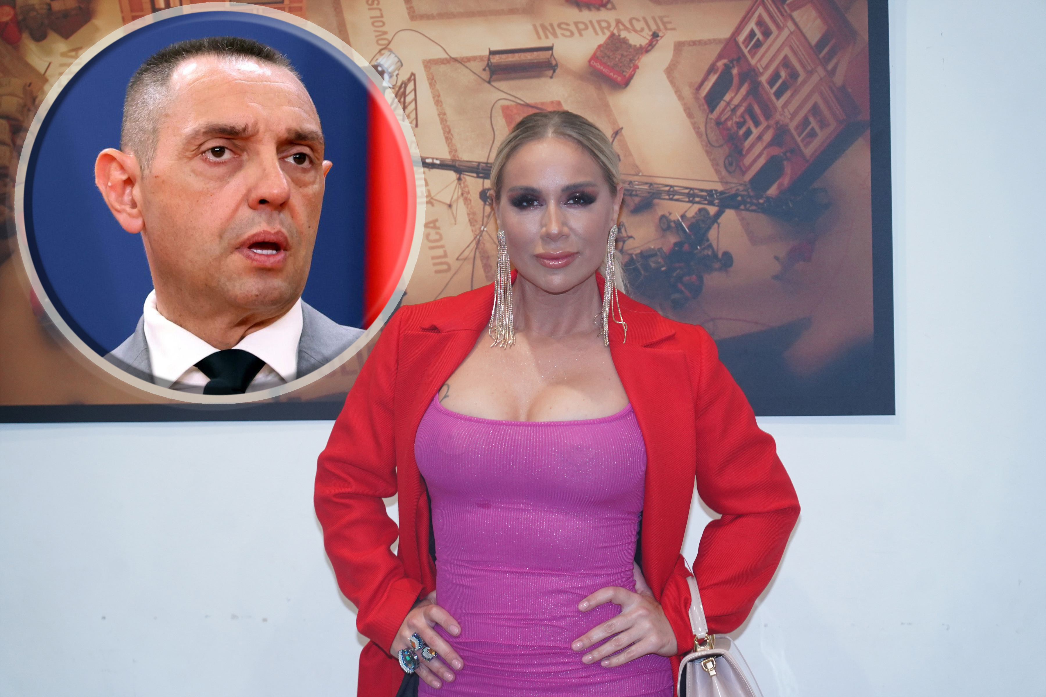 Recording of the New Year's program on Pink TV in Simanovci.Snimanje novogodisnjeg programa na televiziji Pink u Simanovcima.