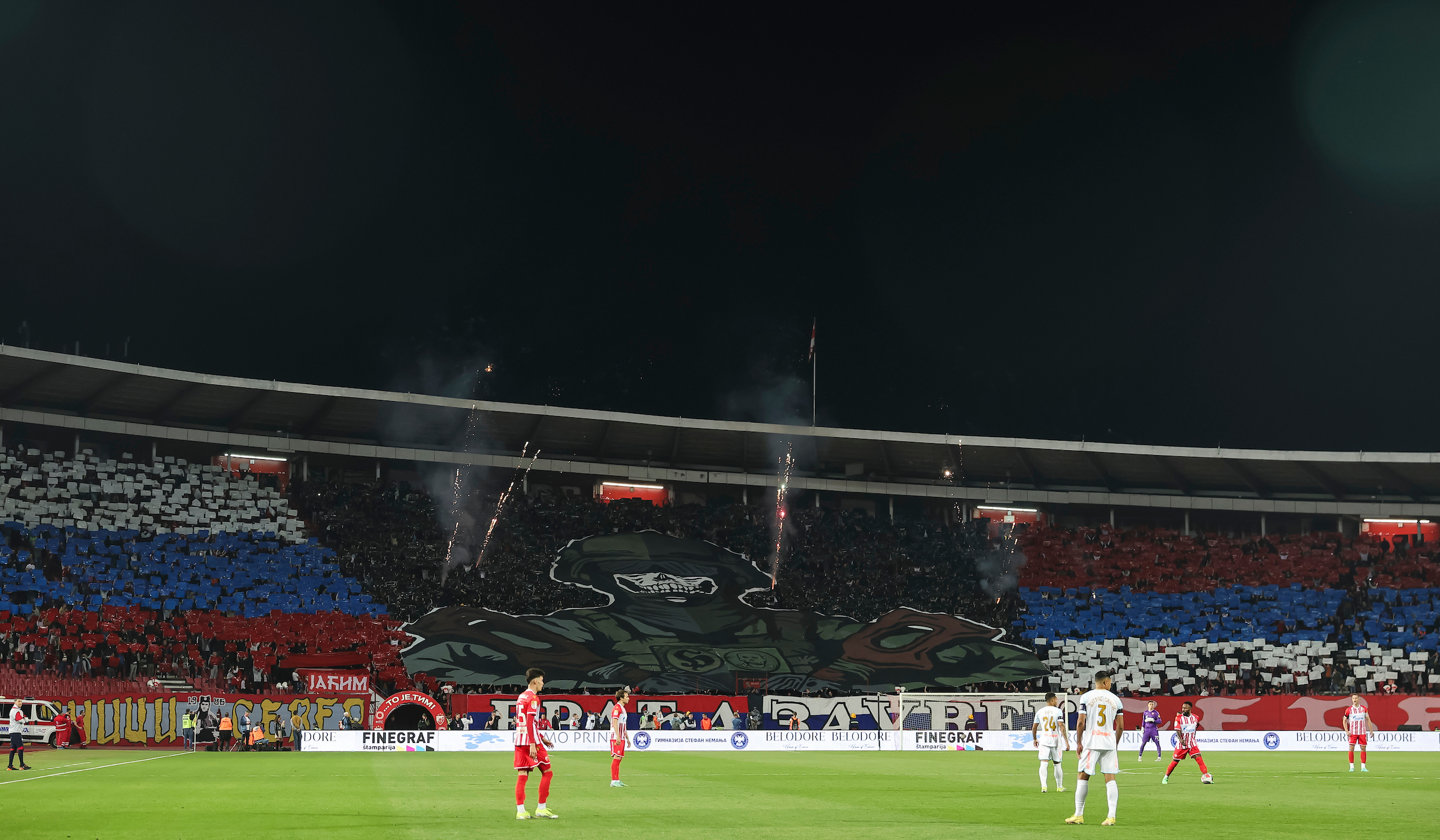 during the International Friendly Prikateljski match between Crvena Zvezda and FC Zenit Saint Petersburg at stadium Rajko Mitic (Marakana) on March 23, 2024 in Belgrade, Serbia. (Photo by Srdjan Stevanovic/Starsport.rs ©)