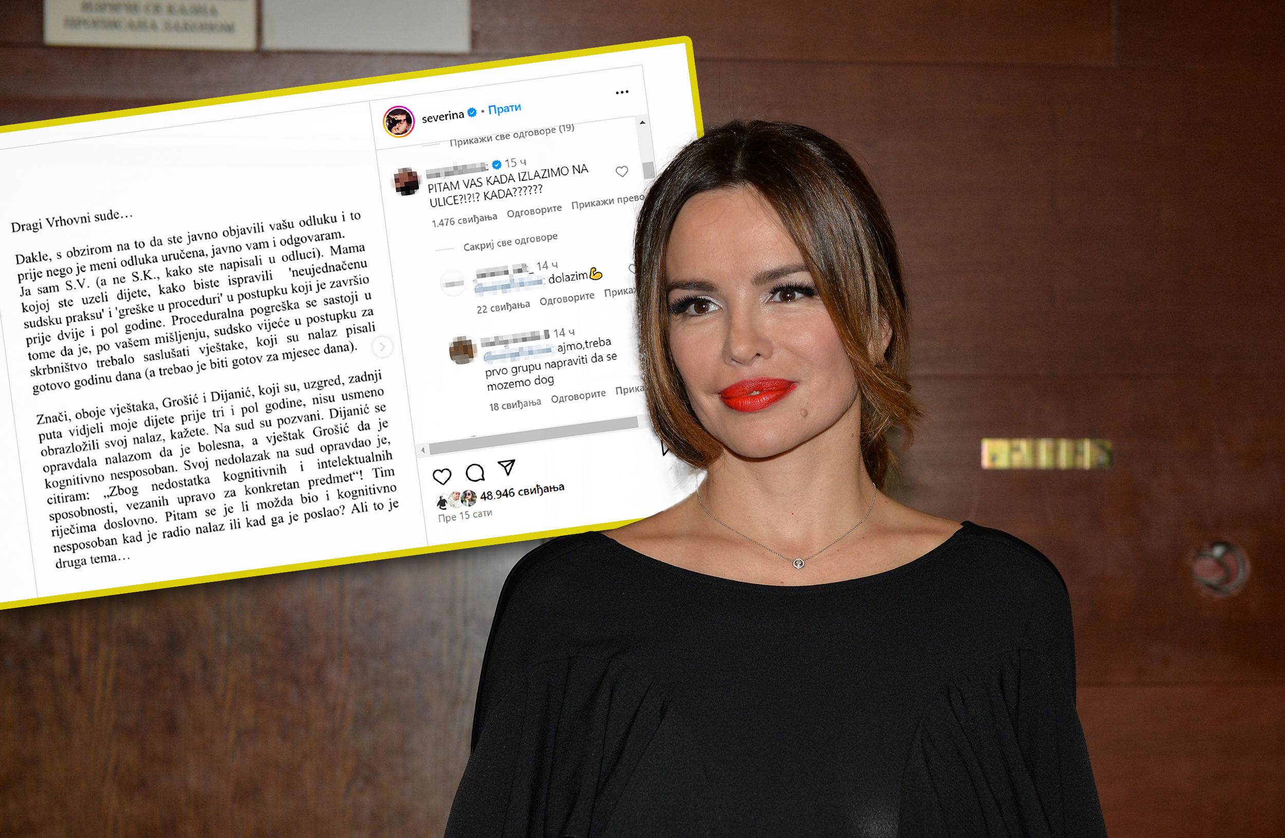 Concert of croatian singer Goran Karan held in Sava centar. Severina Kojic (ex Severina Vuckovic).Koncert hrvatskog pevaca Gorana Karana odrzan u Sava centru.