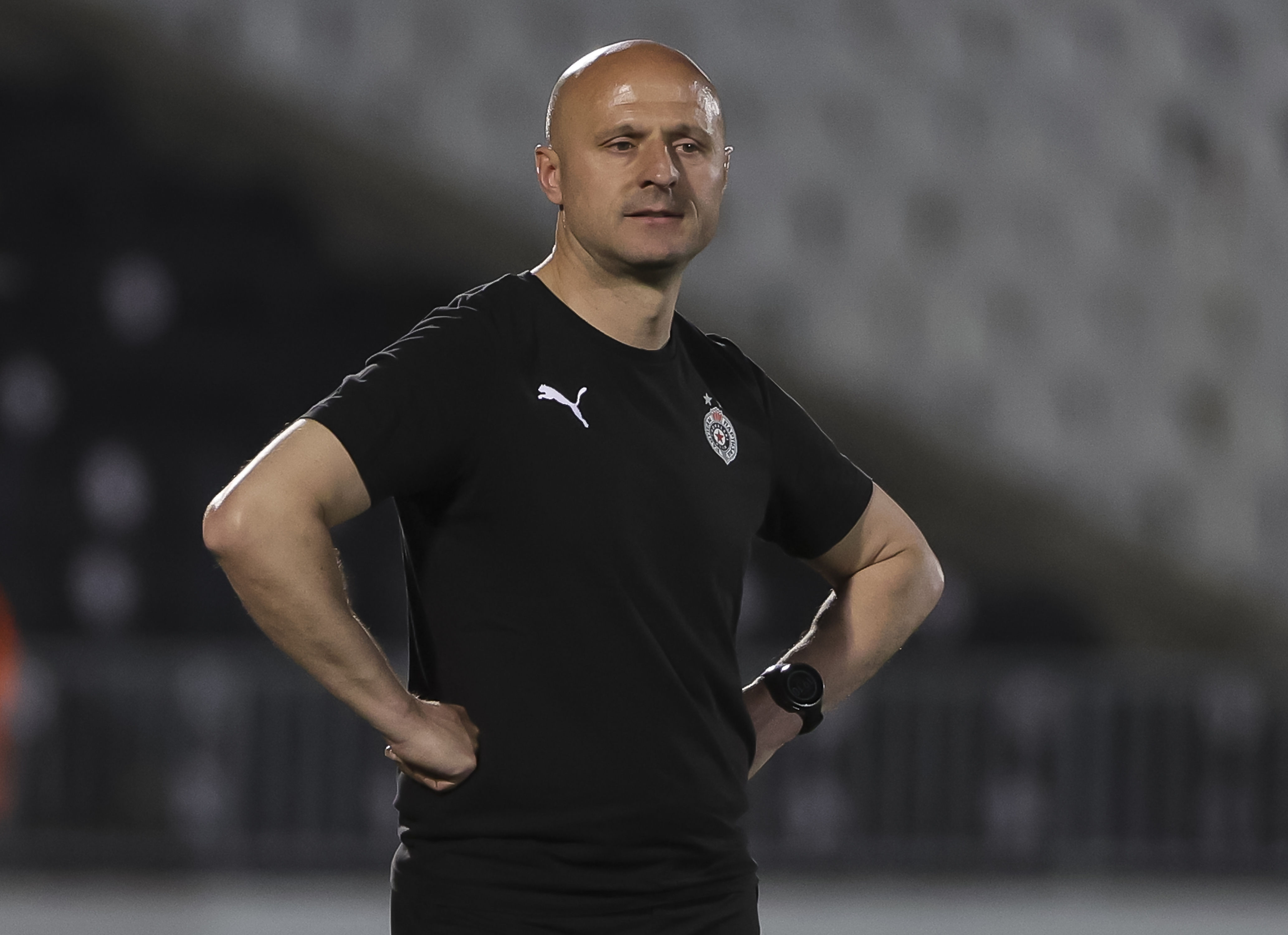 during the Mozzart Super Liga 2023/2024 match between Partizan and Spartak Subotica at stadium FK Partizan (JNA) on March 30, 2024 in Belgrade, Serbia. (Photo by Srdjan Stevanovic/Starsport.rs ©)