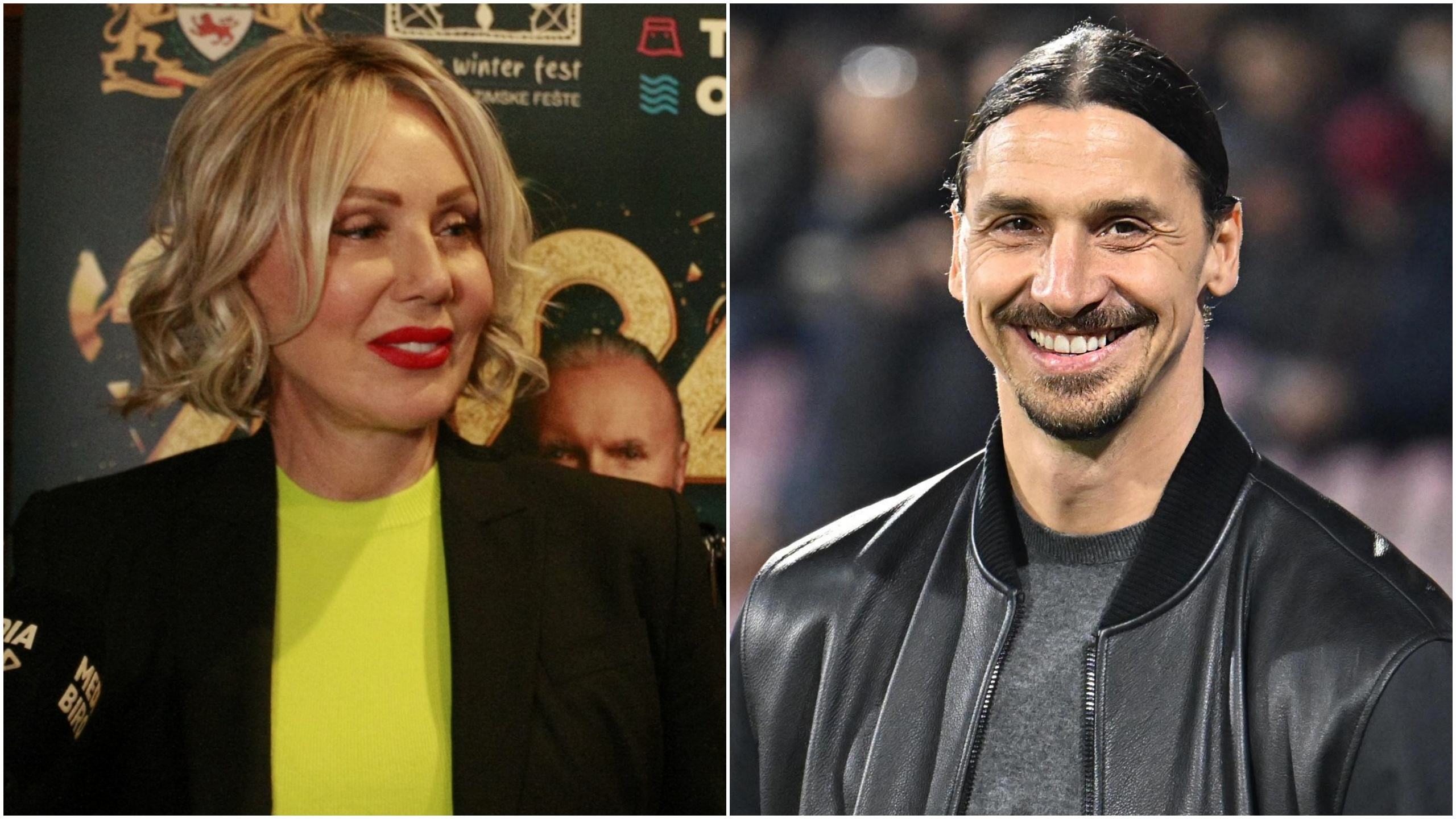 Lepa Brena i Zlatan Ibrahimović, kombo Foto: Milos Tesic/ATAImages/EPA-EFE/MASSIMO PICA