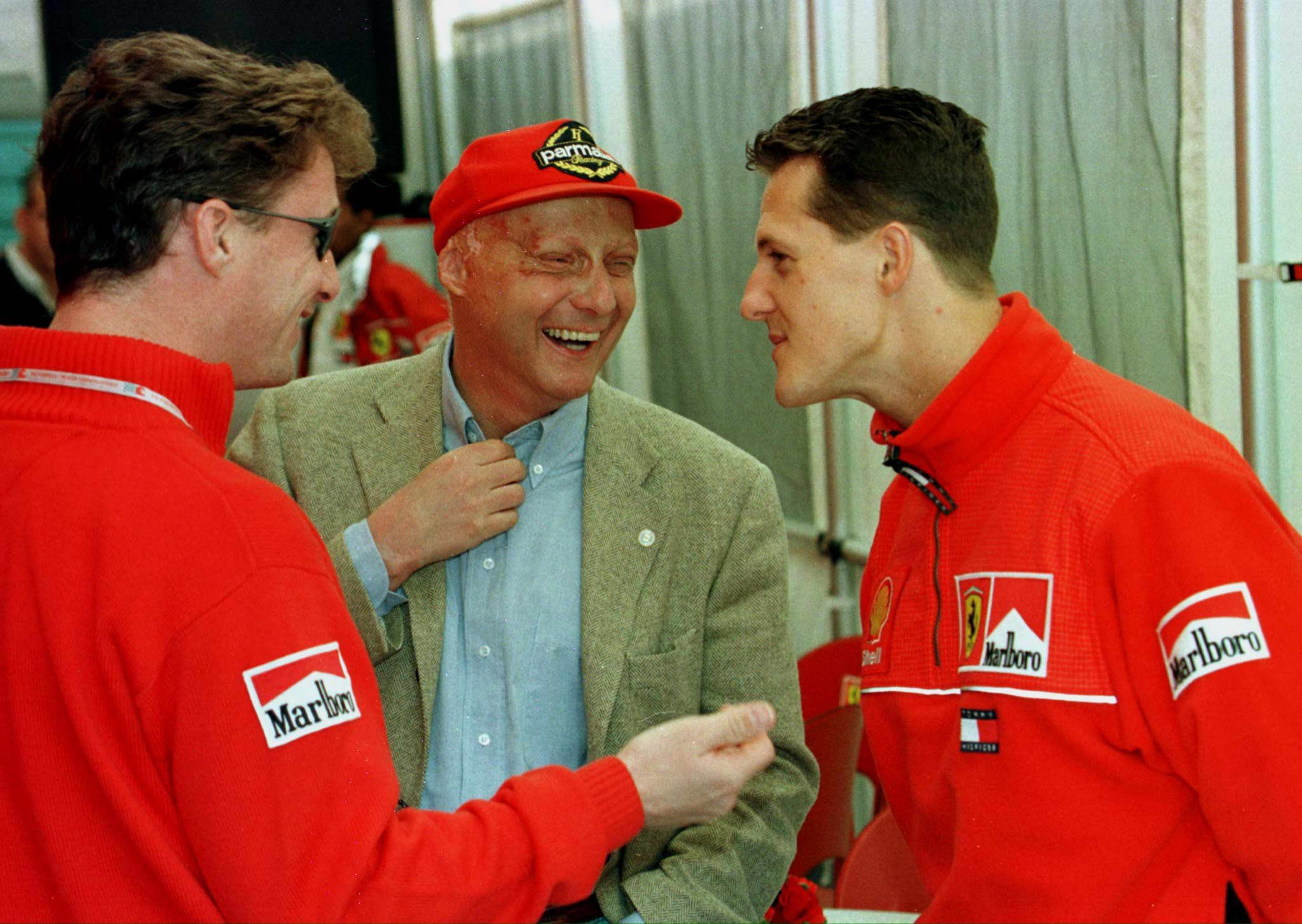 FORMULA 1-SCHUMACHER-IRVINE-LAUDA