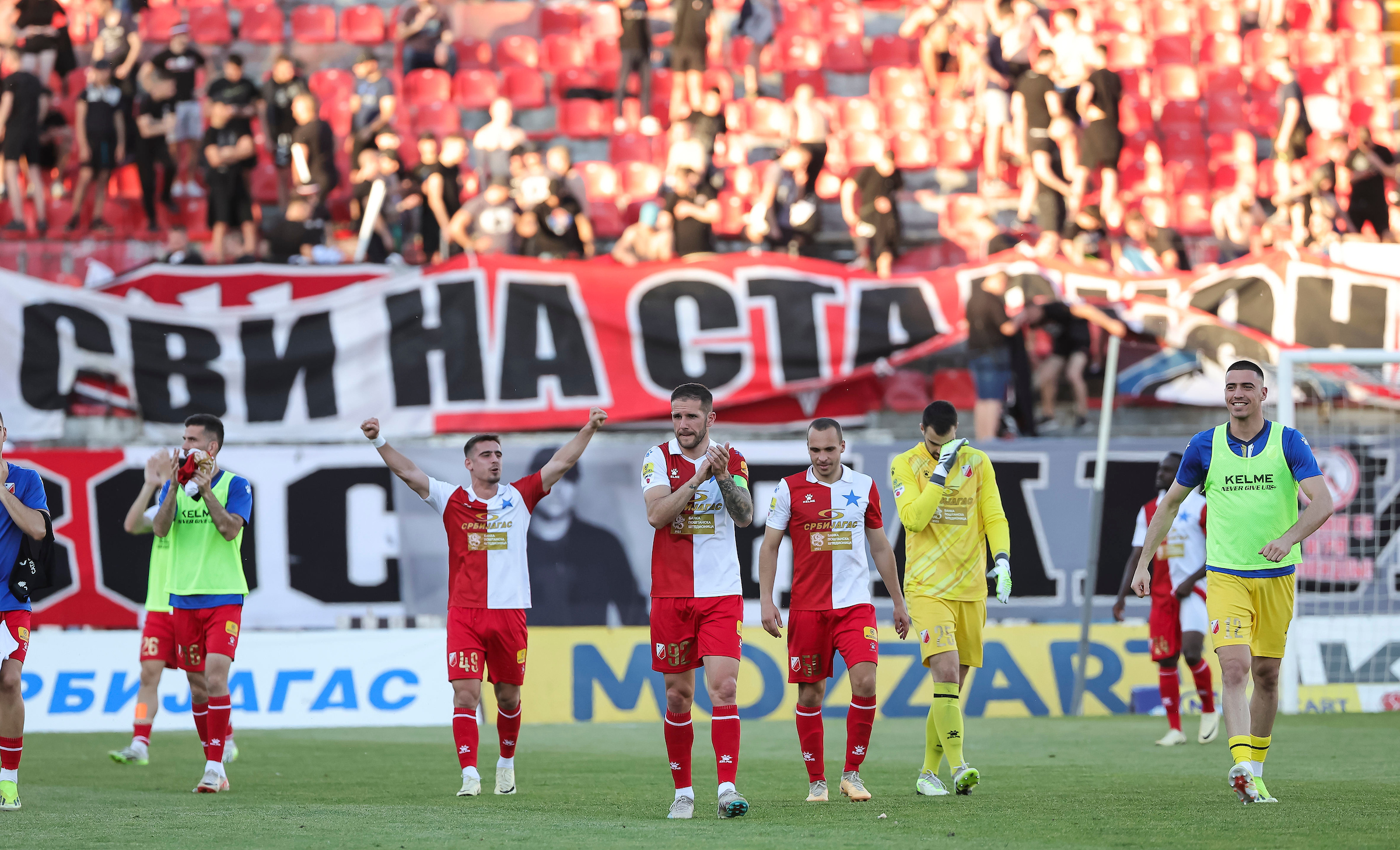 during the Mozzart Super Liga 2023/2024 match between Vojvodina v TSC Backa Topola at stadium Karadjordje on April 14, 2024 in Novi Sad, Serbia. (Photo by Srdjan Stevanovic/Starsport.rs ©)
