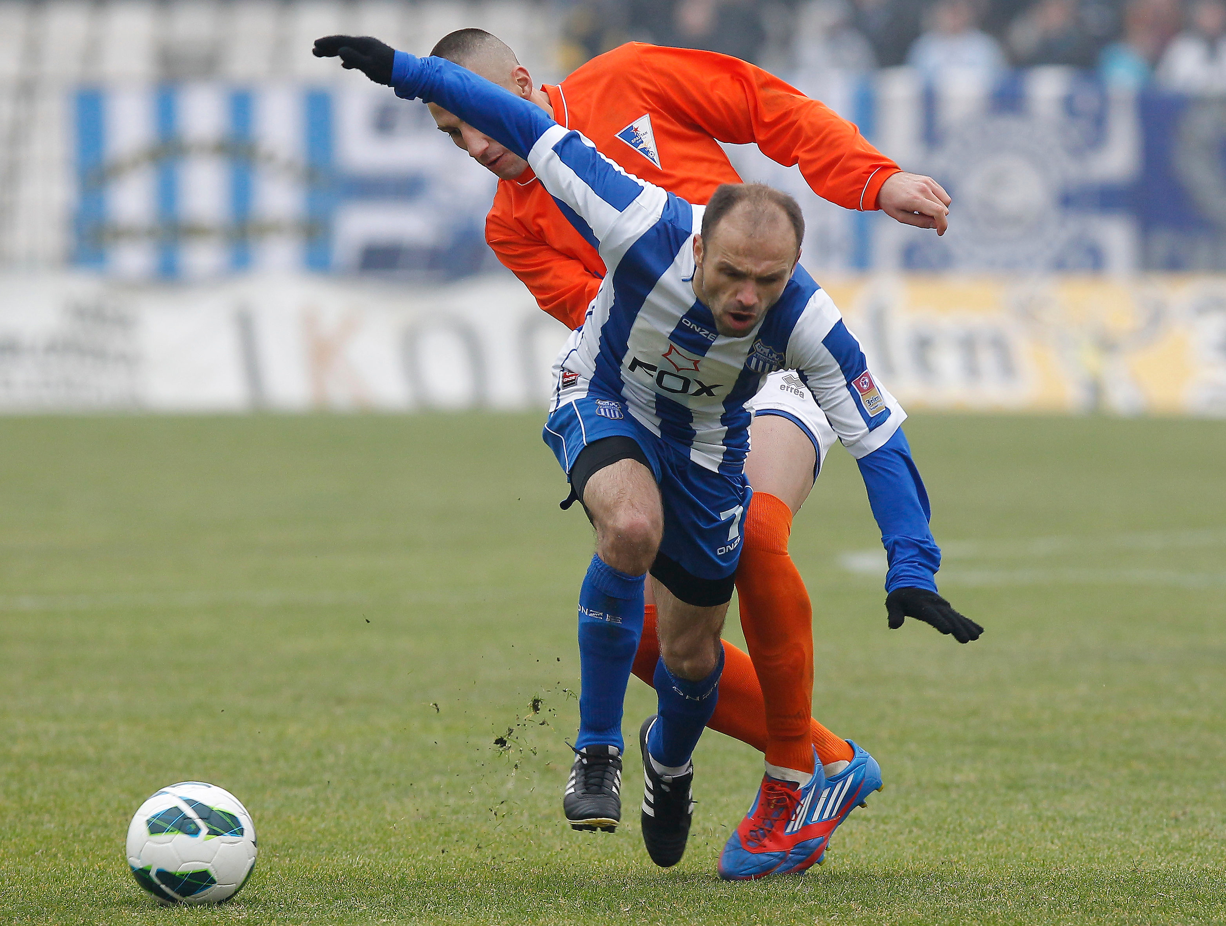 Fudbal, Jelen super liga, season 2012/2013.OFK Beograd v Spartak Zlatibor Voda.Dragan Bogavac and Miljan Milivojev right.Beograd, 24.11.2012..Srdjan Stevanovic/Starsportphoto ©