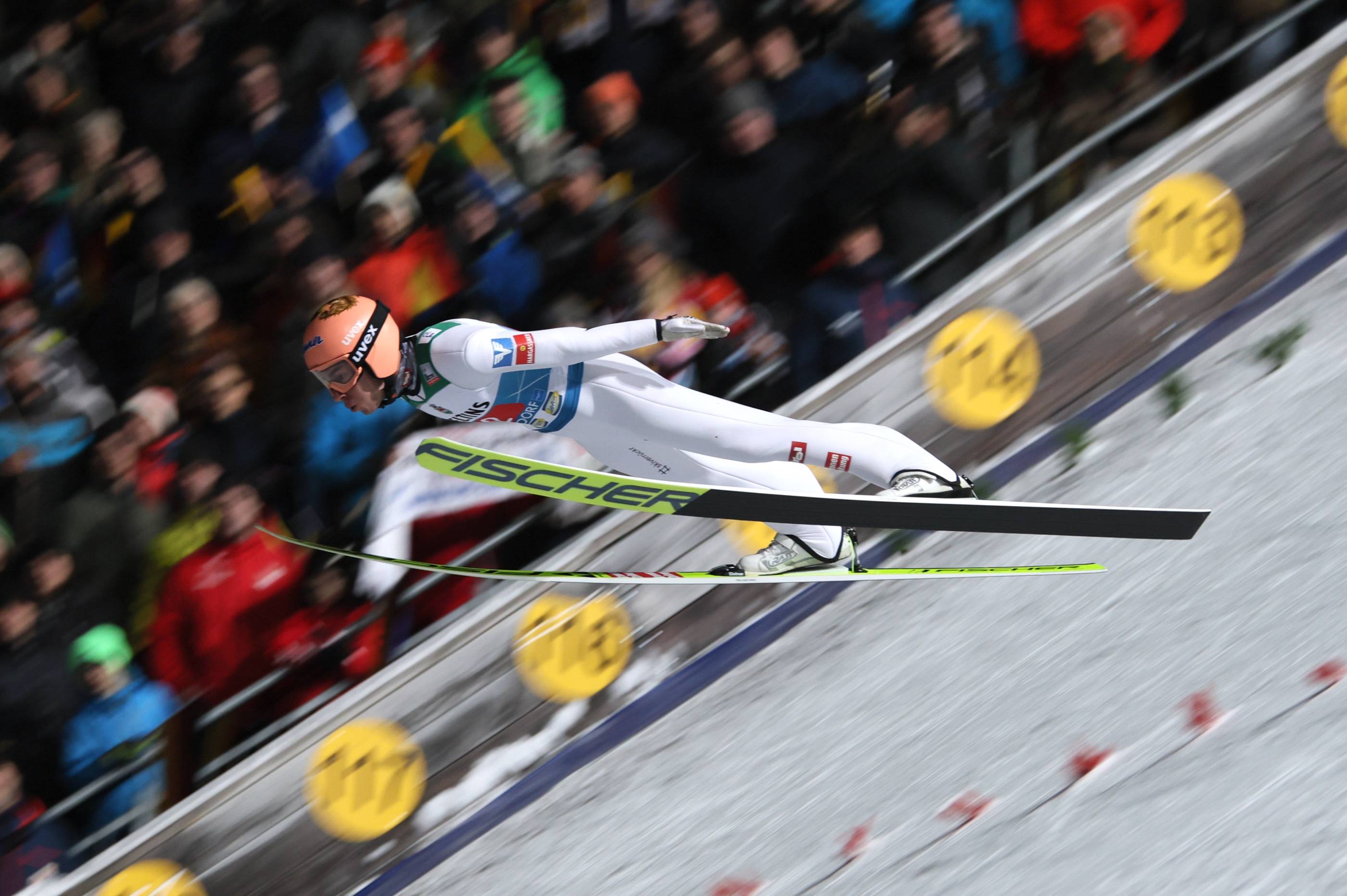 Stefan KRAFT (AUT), 1.Platz, 1st place, Sieger winner. Skispringen, Vierschanzentournee. 73.Internationale Vierschanzent