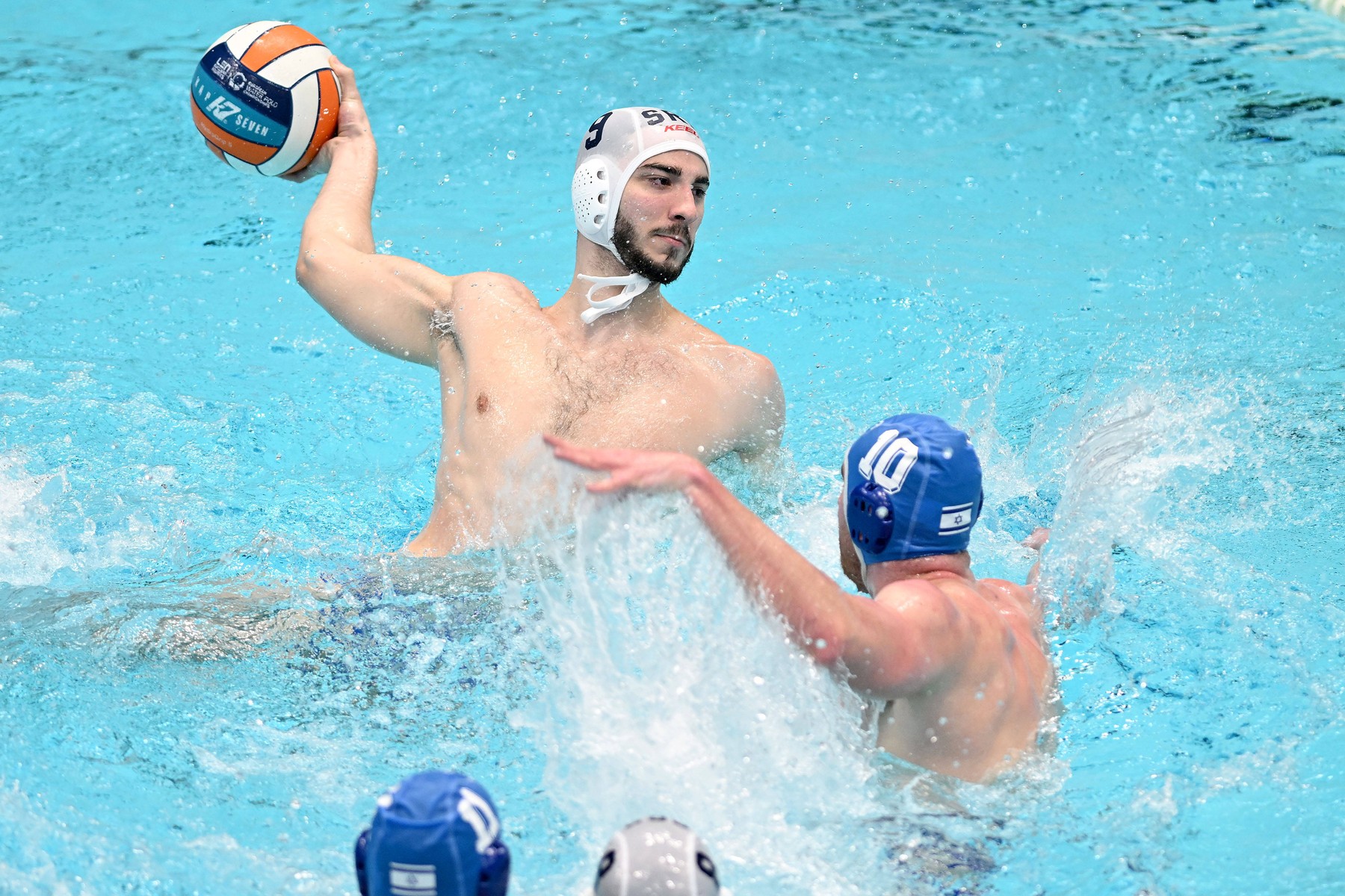 Zagreb, Croatia, 050124. European Water Polo Championship 2024. Preliminary Round Group C, Serbia - Israel. On the photo