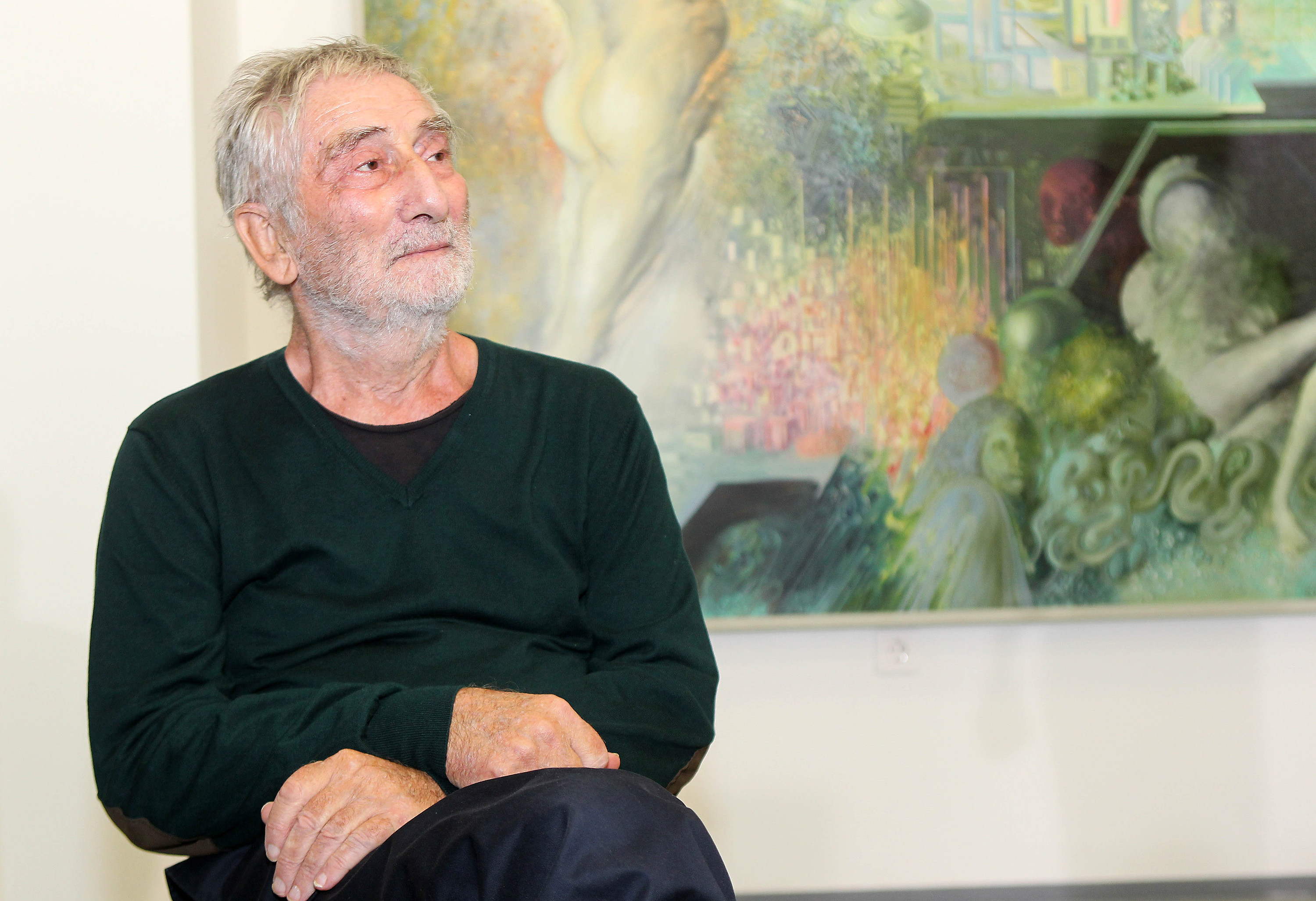 Otvaranje izlozbe slika Ljube Popovica u galeriji Radio televizije Srbije (RTS).