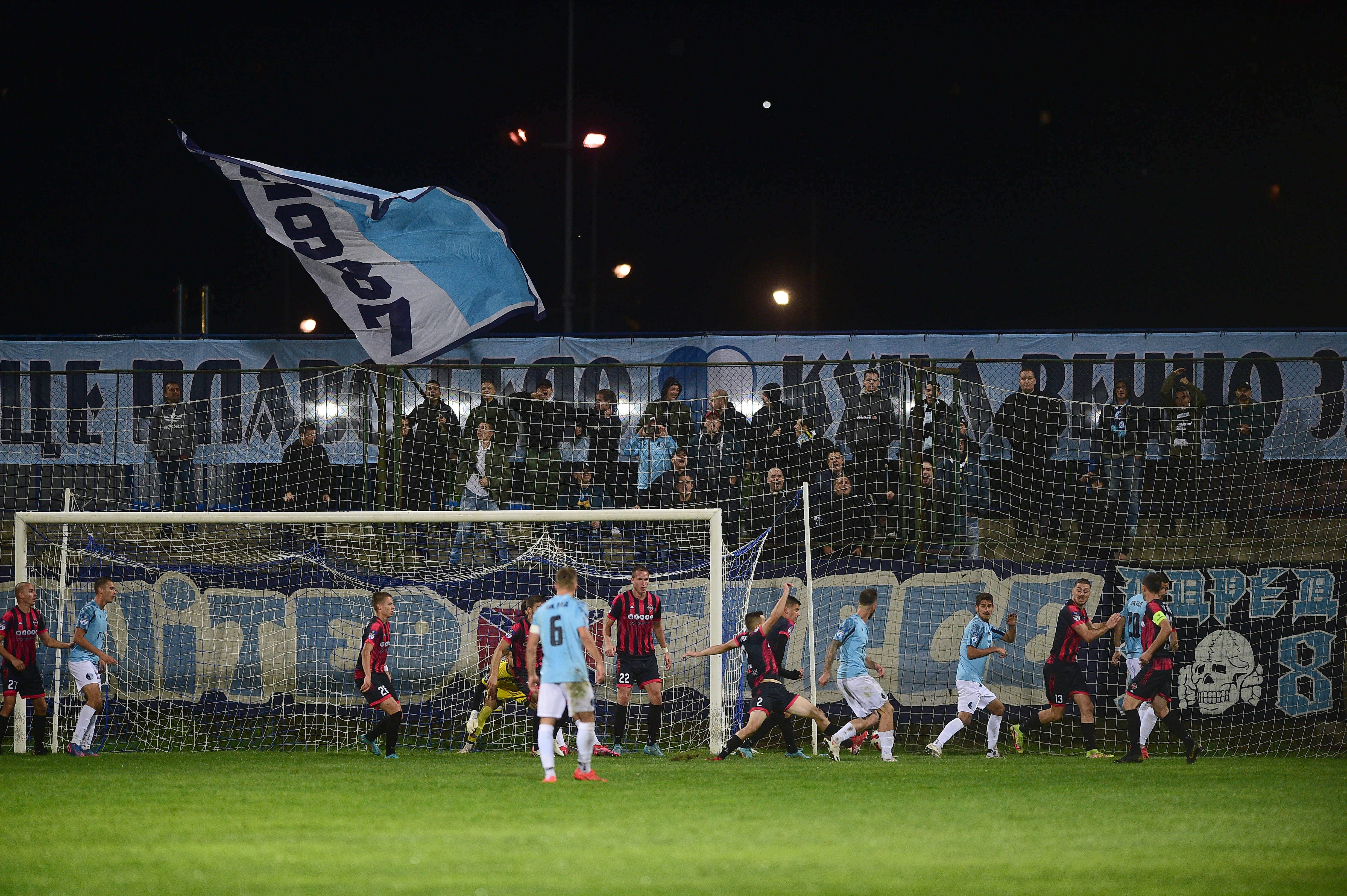 United Force, fans of fc Rad at Mozzart Prva Liga 2022/2023 match between fc Rad and fc Macva at Stadium Kralj Petar Prvi on Septembar 19, 2022 in Belgrade, Serbia. (Photo by Dusan Milenkovic/Starsport.rs ©)