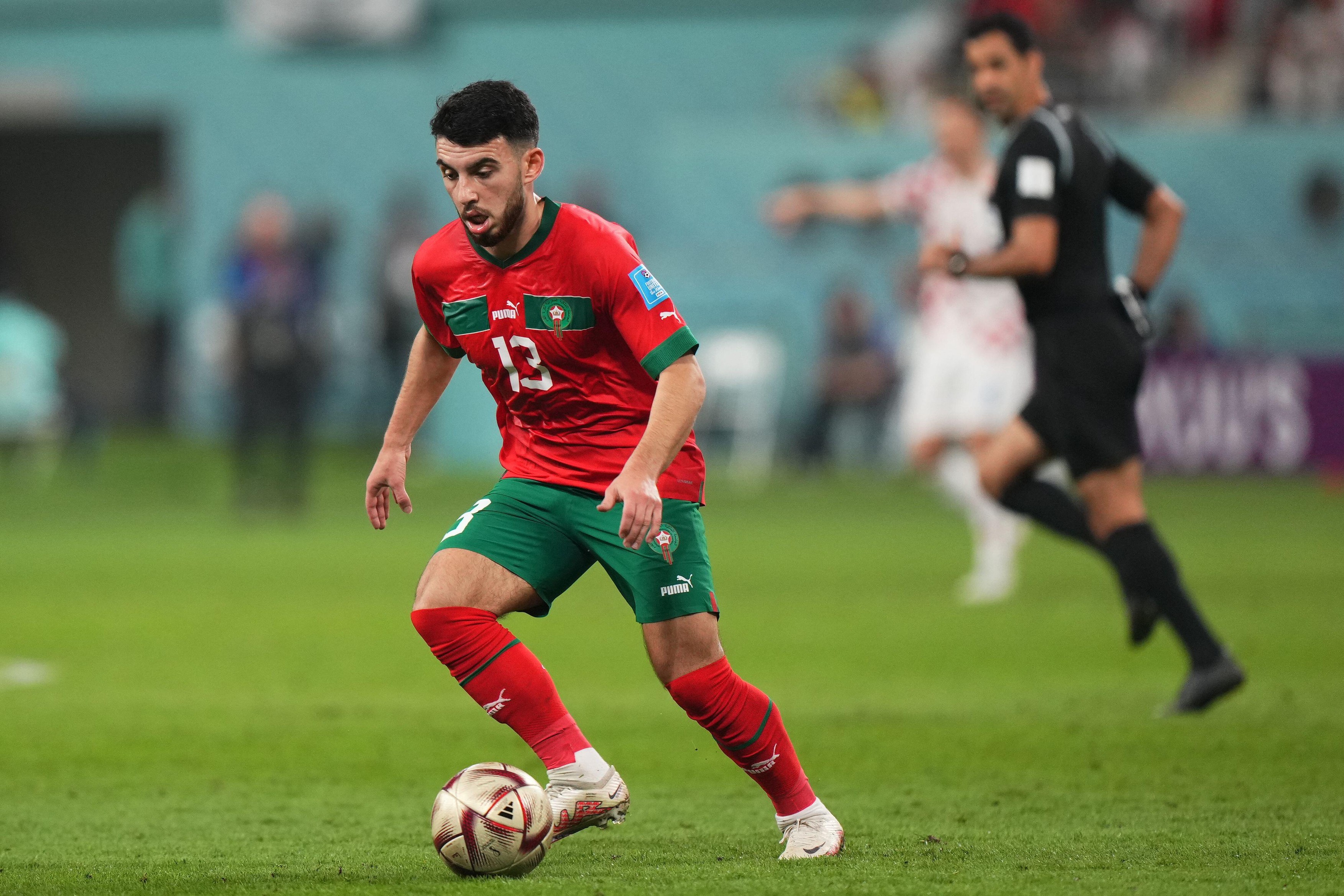 Doha, Qatar. 17th Dec, 2022. Chair Ilias of Morocco during the FIFA World Cup Qatar 2022 match, Play-off fort third place, between Japan and Spain played at Khalifa International Stadium on Dec 17, 2022 in Doha, Qatar. (Photo by Bagu Blanco/PRESSIN) Credi