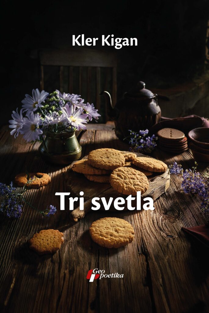 Kler Kigan, Tri svetla, knjiga, korice, korica Foto: Geopoetika/Promo
Knjige za Sajam knjiga, Geopoetika za Sajam Knjiga