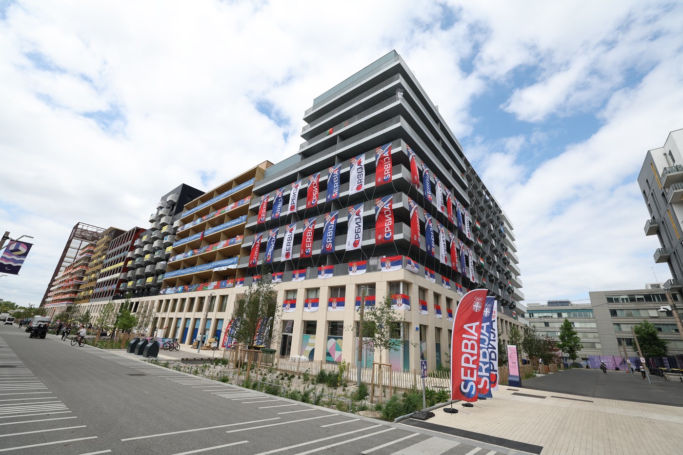 July 25, 2024, Paris, Ile de France, France: Team Serbia (SRB) accomodation at the Olympic Village in Saint-Denis, France,Image: 891775831, License: Rights-managed, Restrictions: , Model Release: no, Credit line: Mickael Chavet / Zuma Press / Profimedia