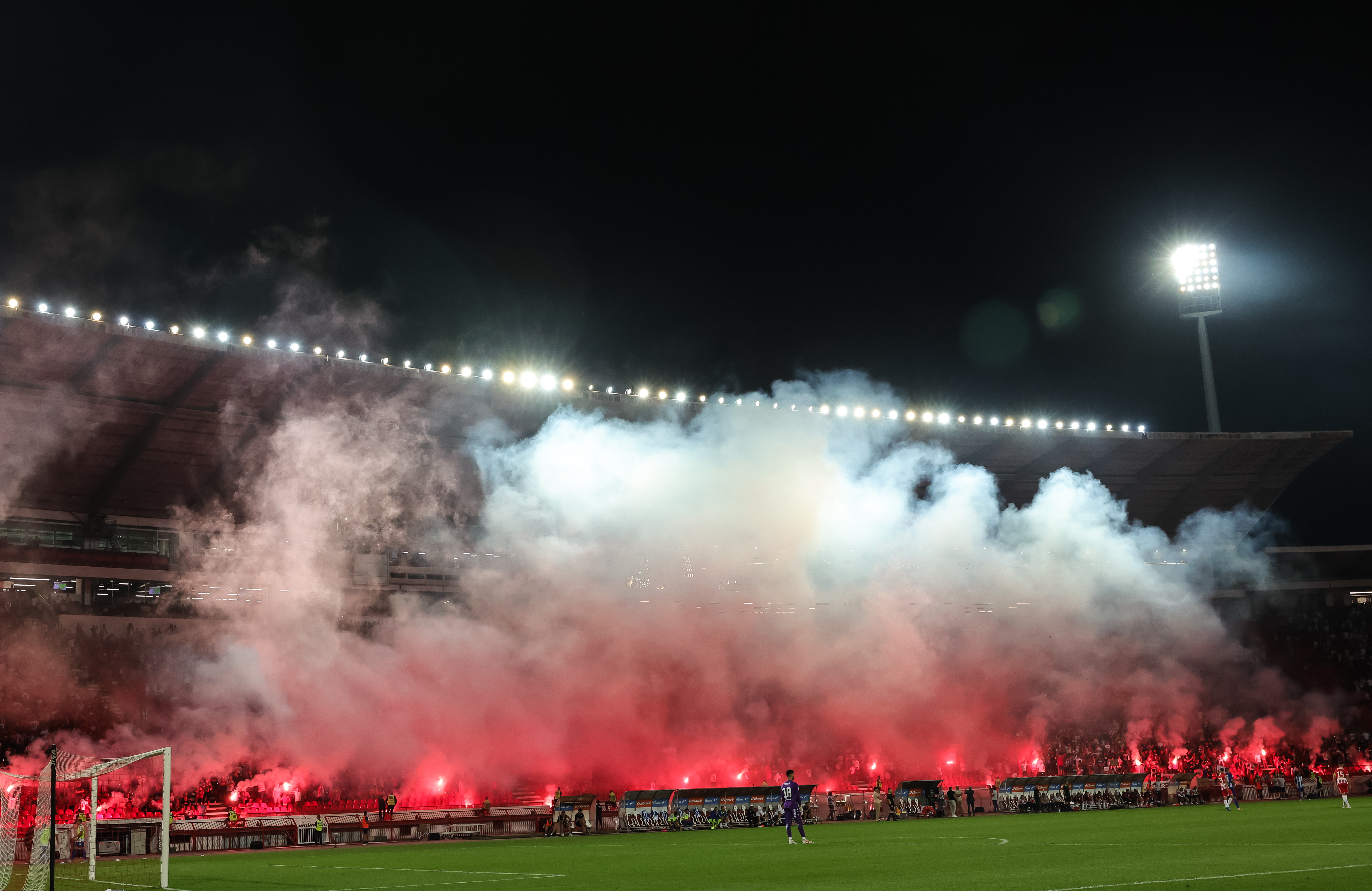 Crvena Zvezda and Novi Pazar - 60 godina Stadion - Mozzart Super League Season 2023/2024