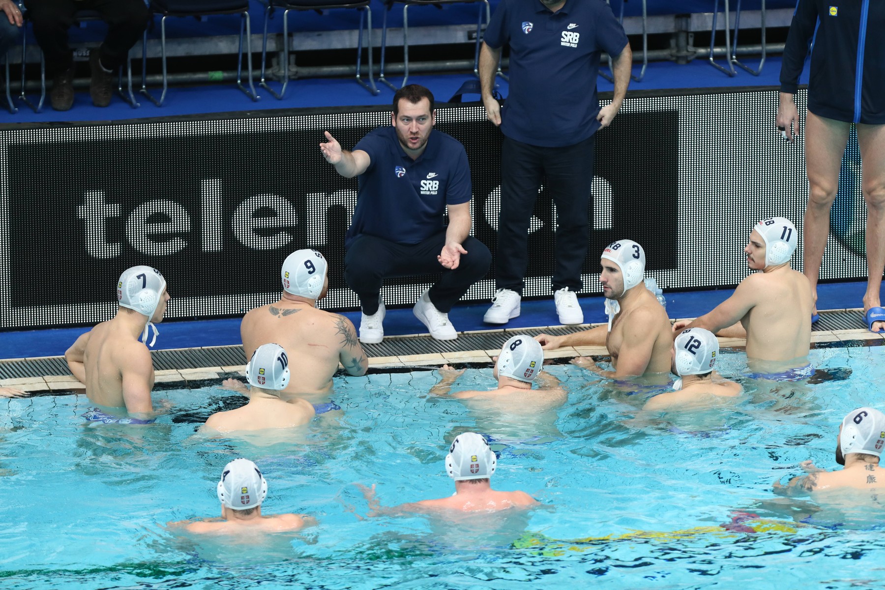 Zagreb, 09.01.2024. - European Water polo, Wasserball Championship Men, CROATIA 2024. Preliminary Round - Group B, Match