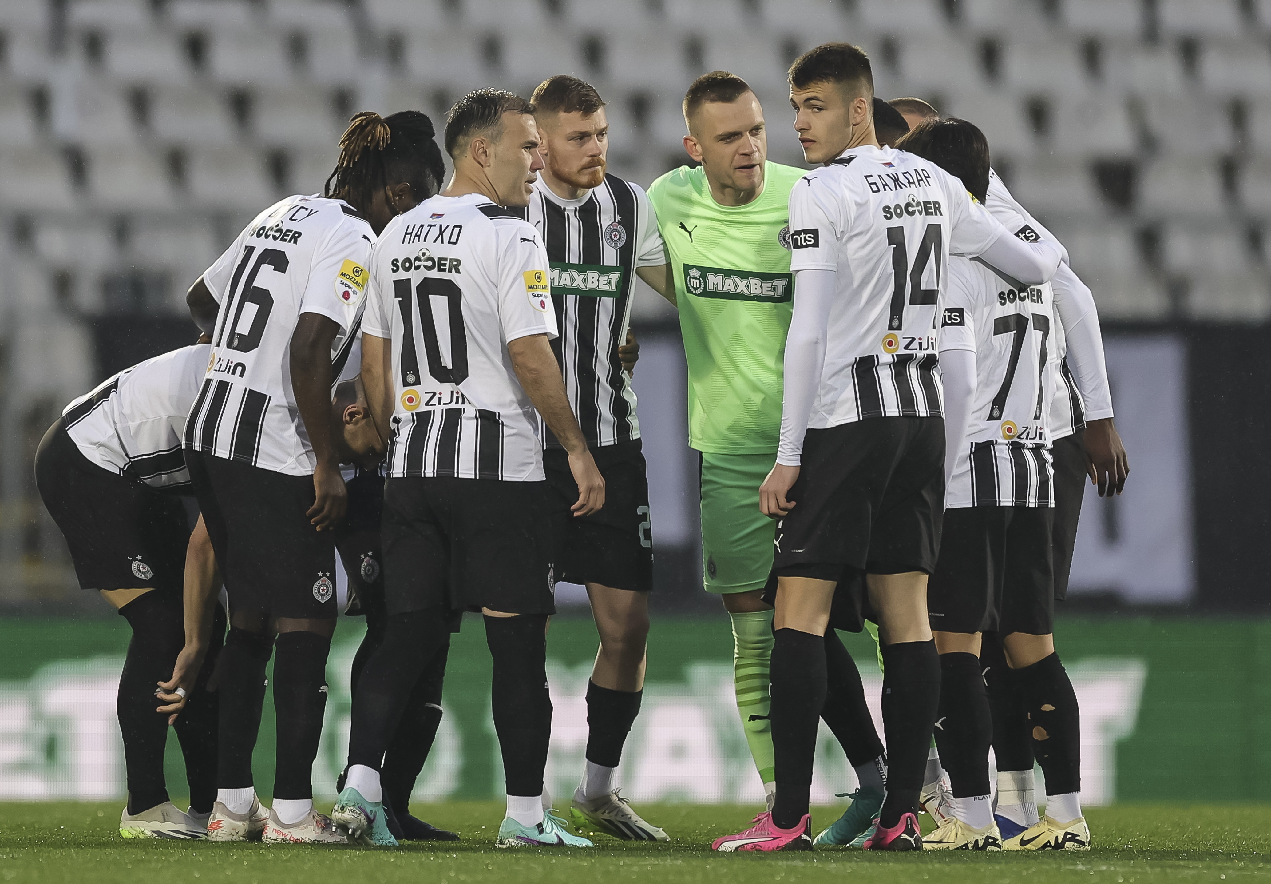 during the Mozzart Super Liga 2023/2024 match between Partizan and Napredak Krusevac at stadium FK Partizan (JNA) on March 13, 2024 in Belgrade, Serbia. (Photo by Srdjan Stevanovic/Starsport.rs ©)