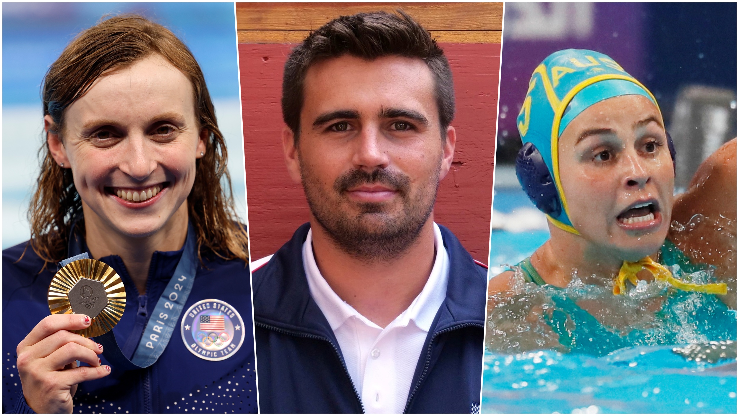 Katie Ledecky, Ben Hallock i Danijela Jackovich, kombo Foto: EPA-EFE/MAST IRHAM/YURI KOCHETKOV/Kaelin Mendez / Getty images / Profimedia
