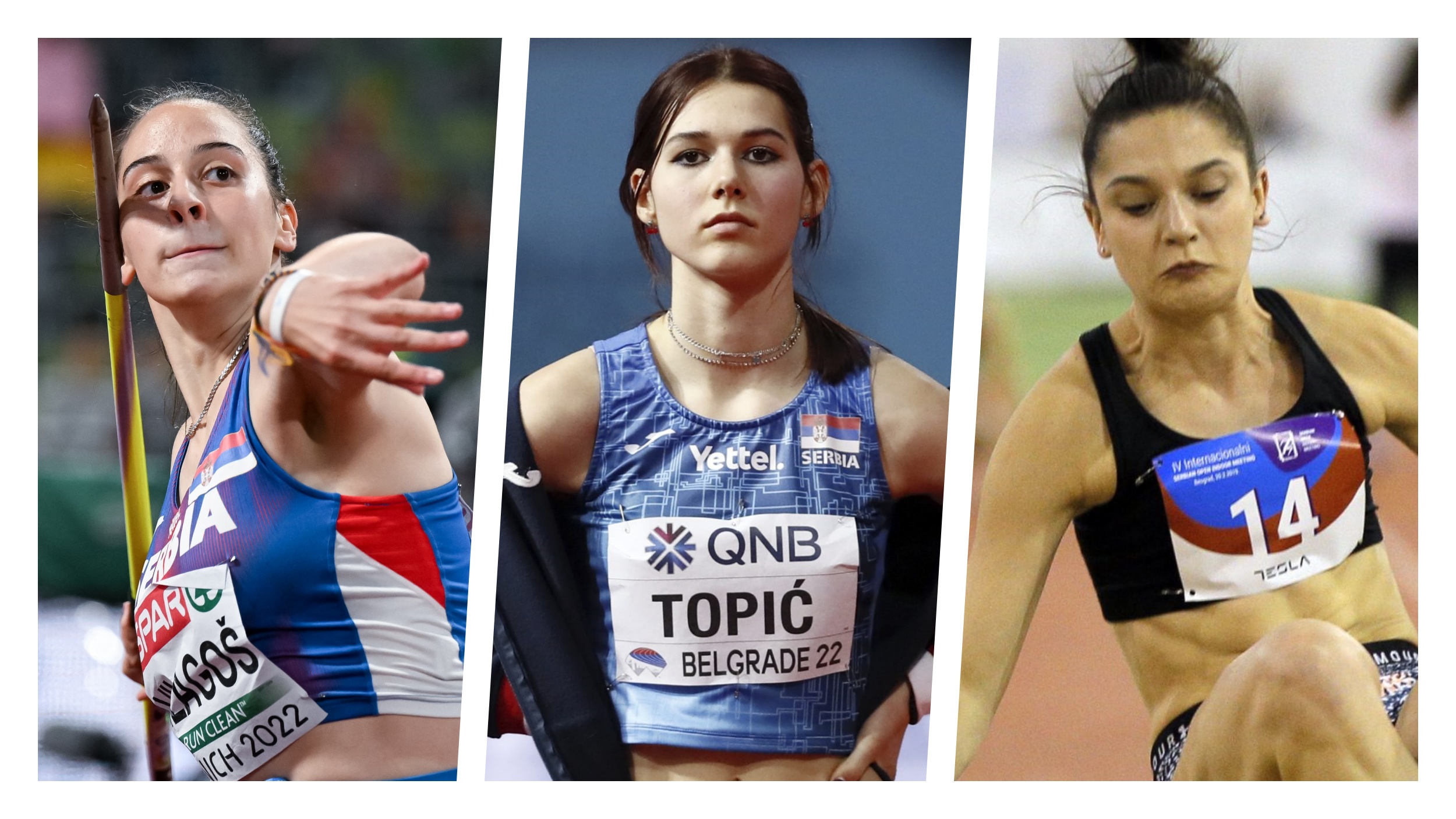 kombo srpskih atletičarki
Adriana Vilagoš, Angelina Topić, Milica Gardašević