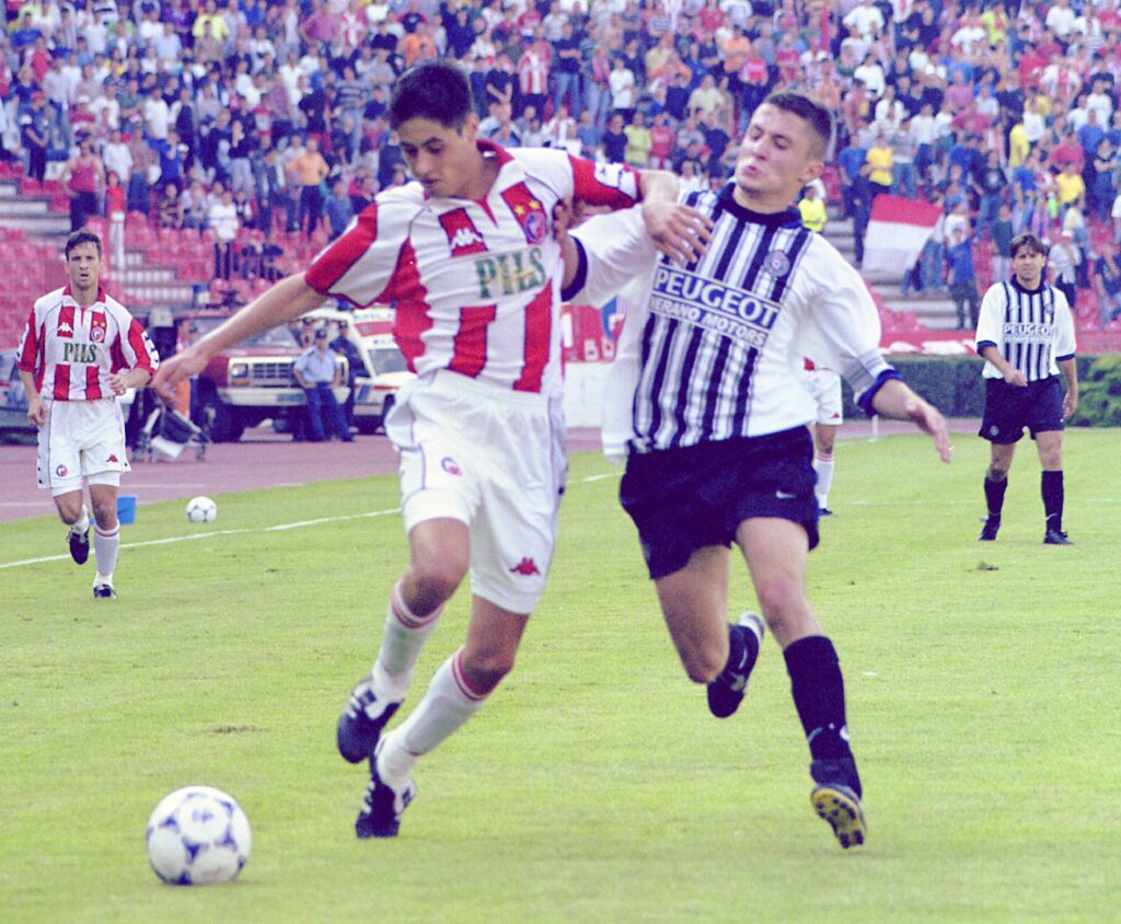Crvena Zvezda Vs. Partizan.Branko Boskovic and Sasa Ilic.Beograd, 30.06.1999..foto: Srdjan Stevanovic/Starsportphoto ©