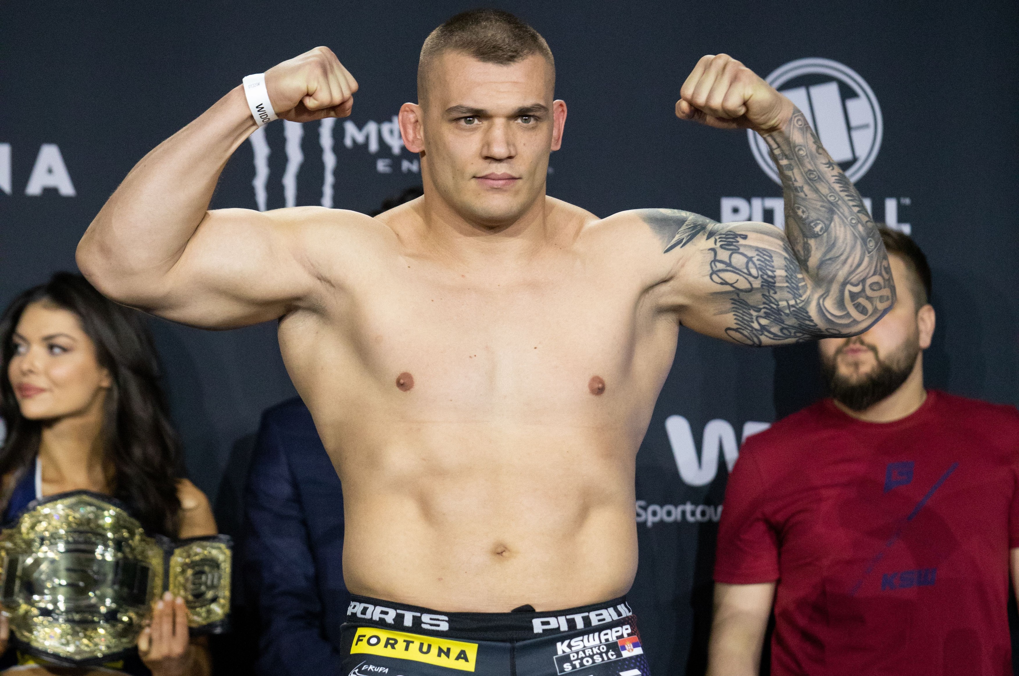 KSW 67 - Official Weigh-In, Warsaw, Poland - 25 Feb 2022