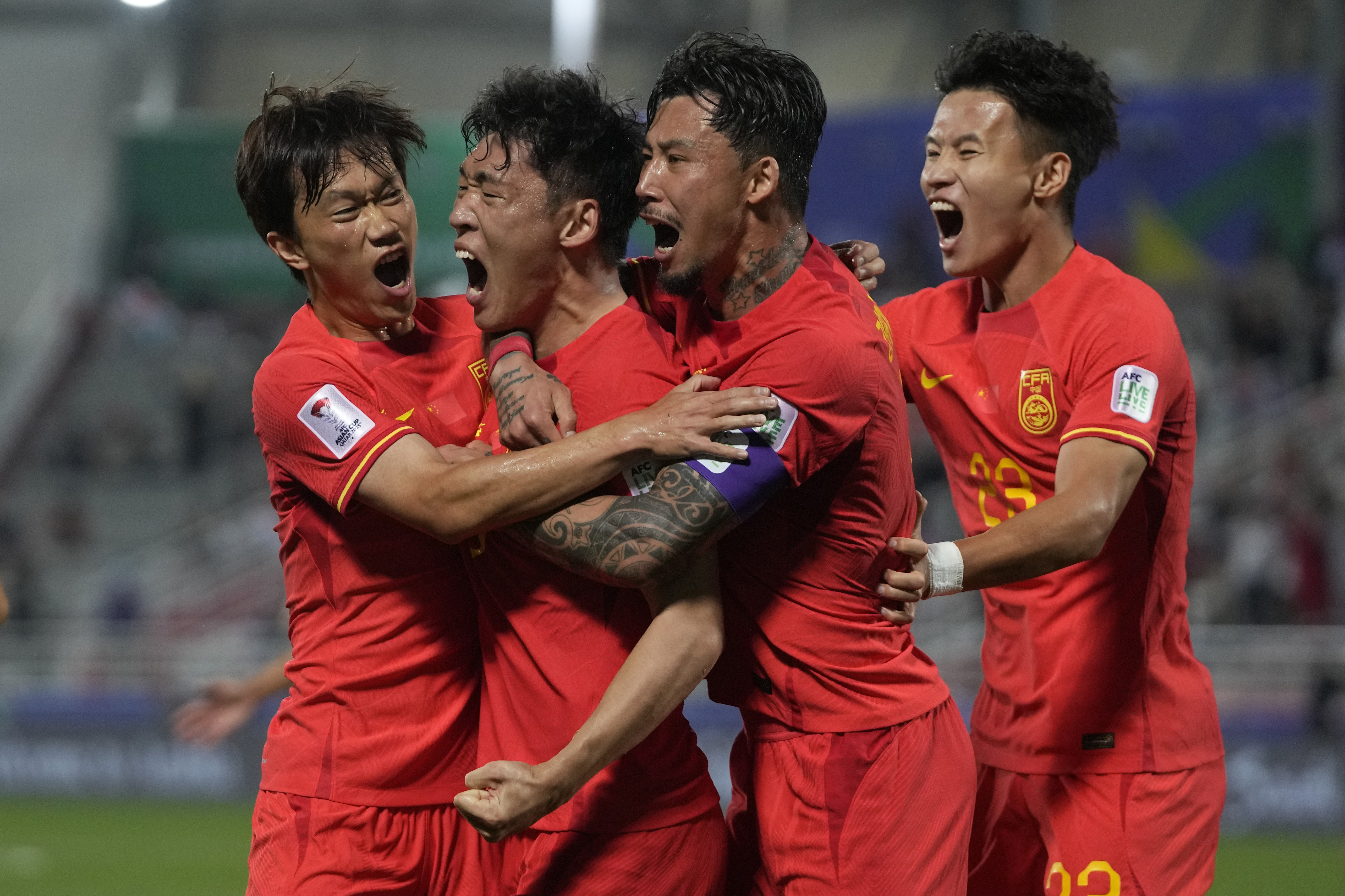 Qatar China Tajikistan Asian Cup Soccer