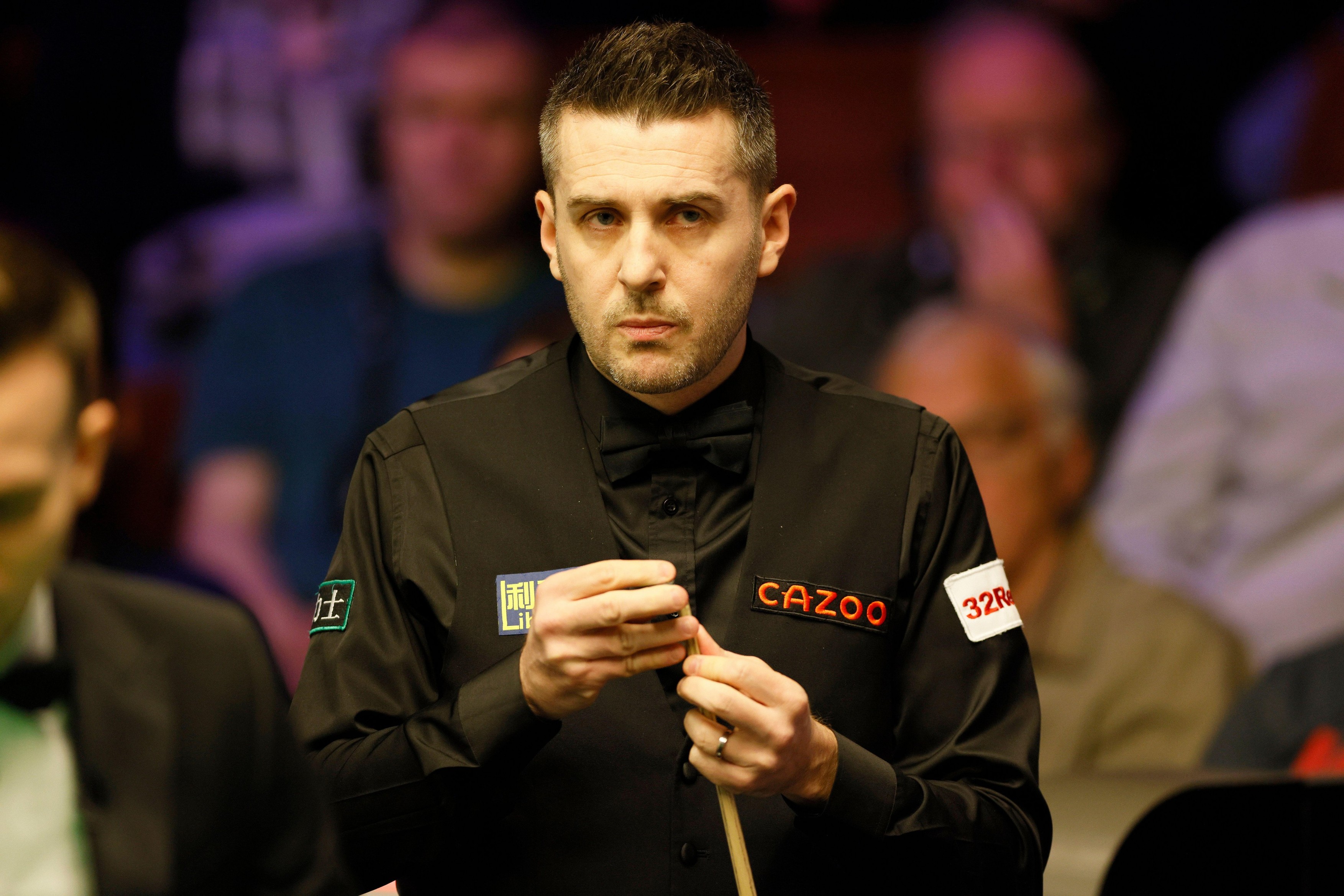 Mark Selby during his match against Joe O'Connor on day two of the Cazoo World Snooker Championship at the Crucible Theatre, Sheffield. Picture date: Sunday April 21, 2024.
