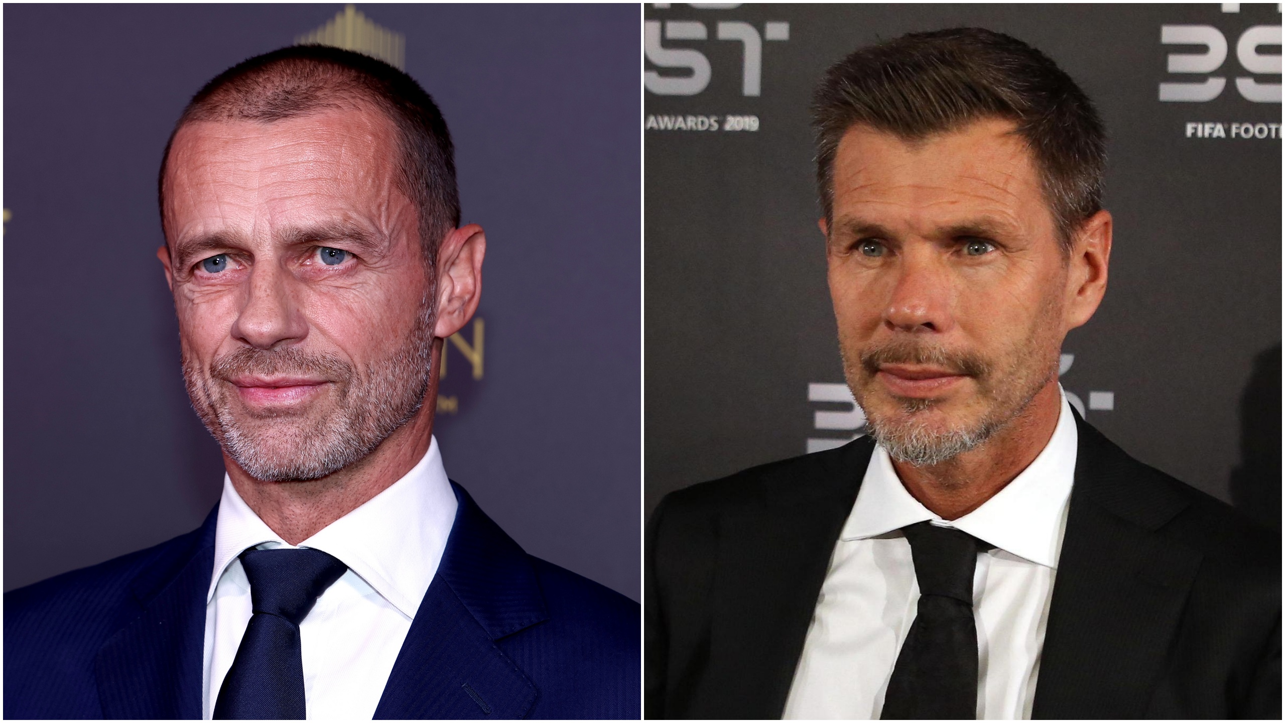 Aleksander Čeferin i Zvonimir Boban, kombo Foto: EPA-EFE/MOHAMMED BADRA/MATTEO BAZZI